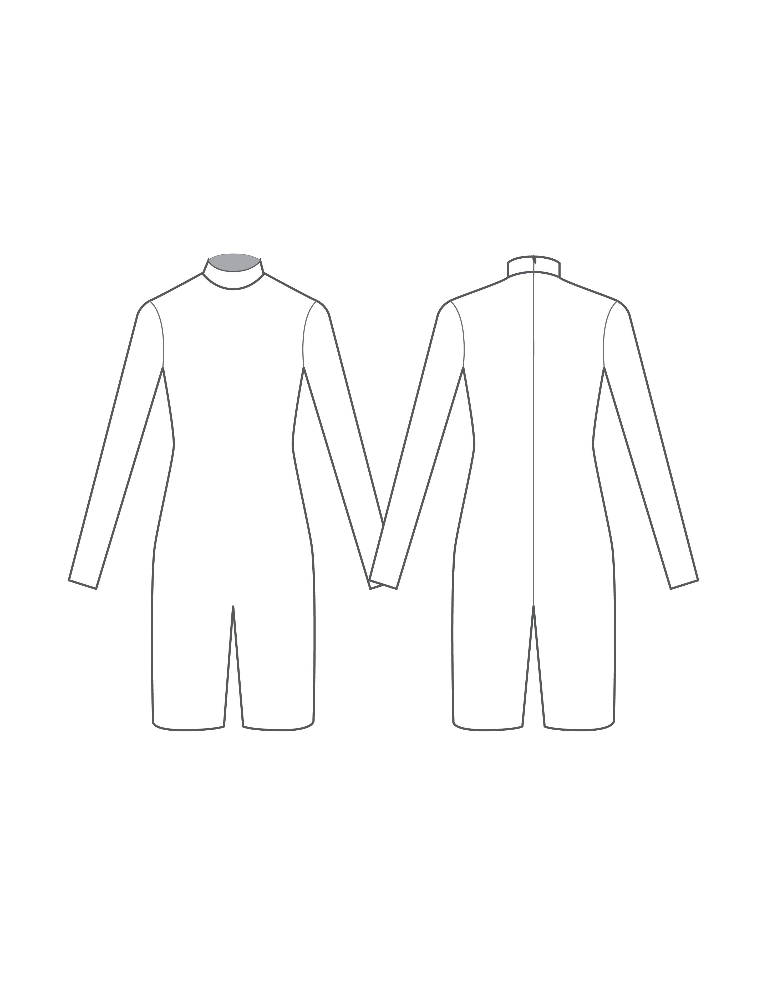 Biketard LS personalizzato con scollo a V, cerniera posteriore e lunghezza Nicker - Lycra
