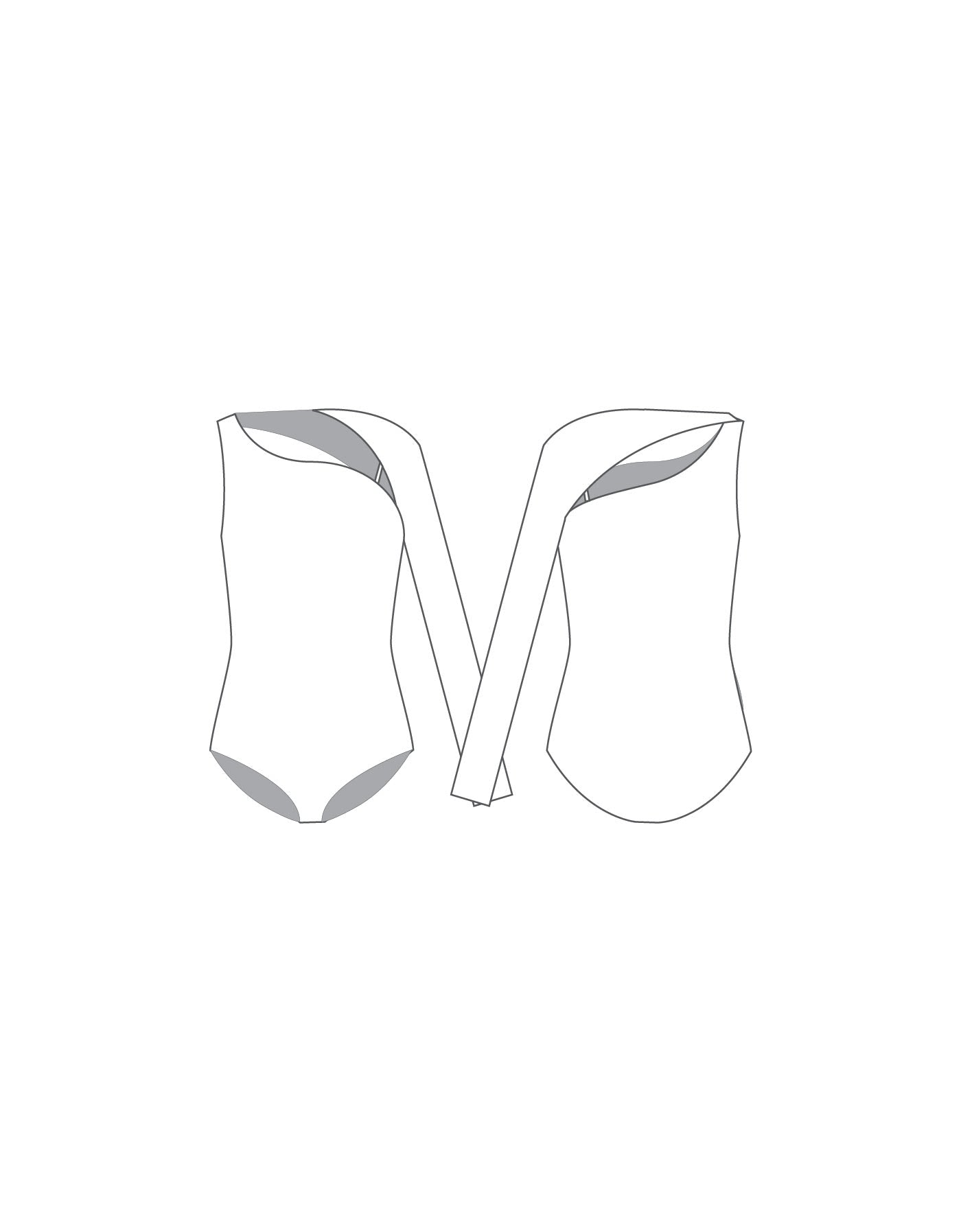 Custom Inked One Sleeve Leotard - Lycra
