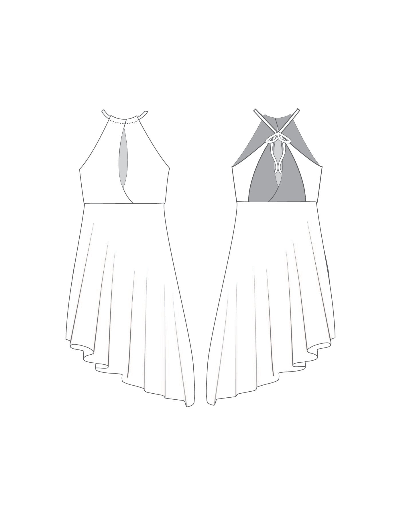 Custom Inked All Around Me Dress - ITY White