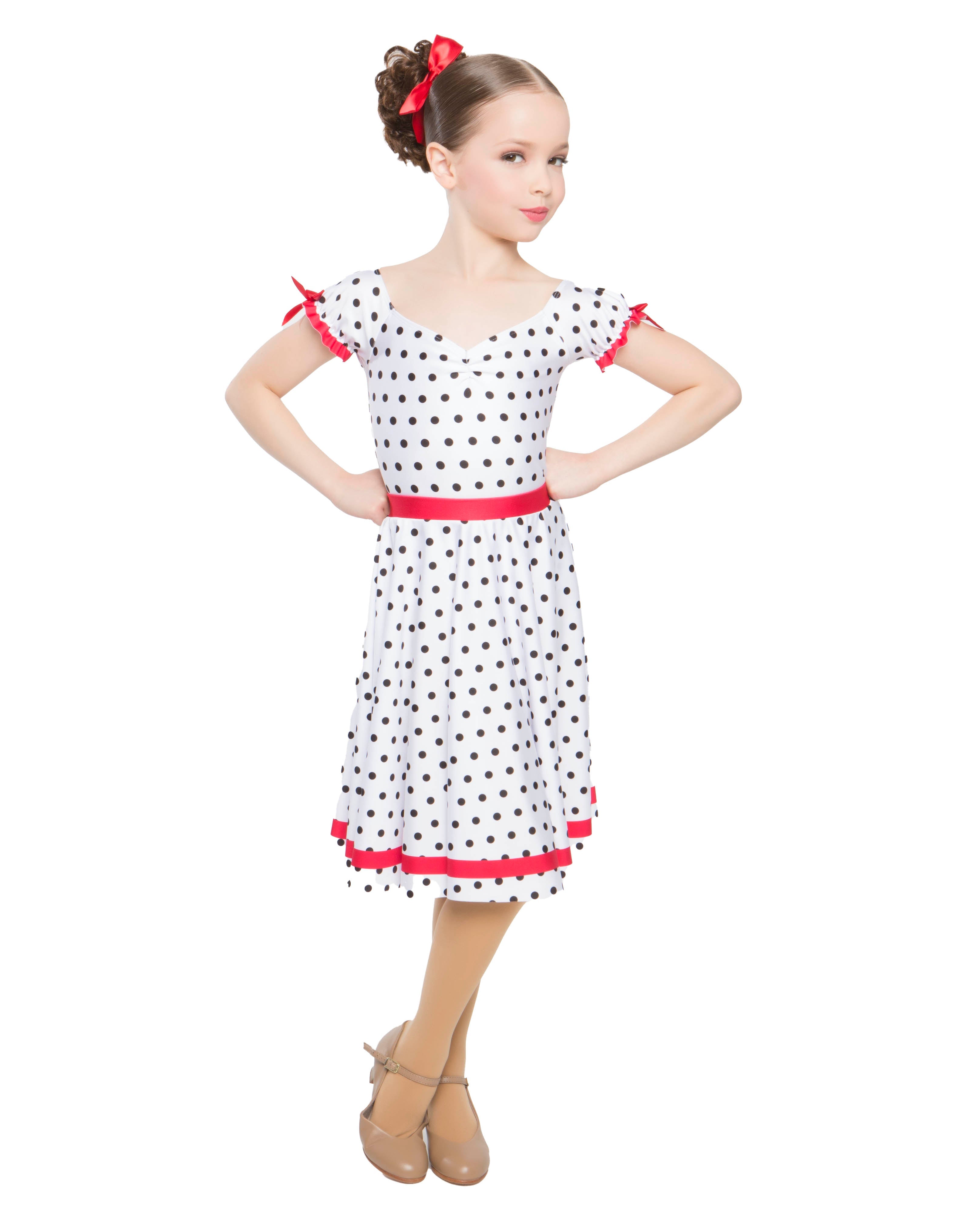 Gonna a pois anni '50