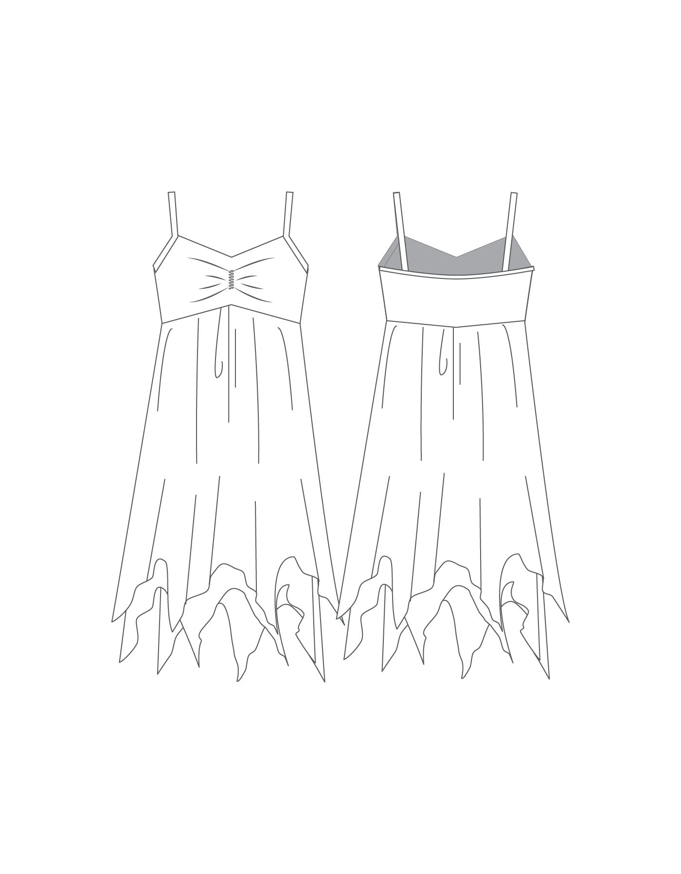 Custom Inked Always and Forever Dress - Lycra & Chiffon
