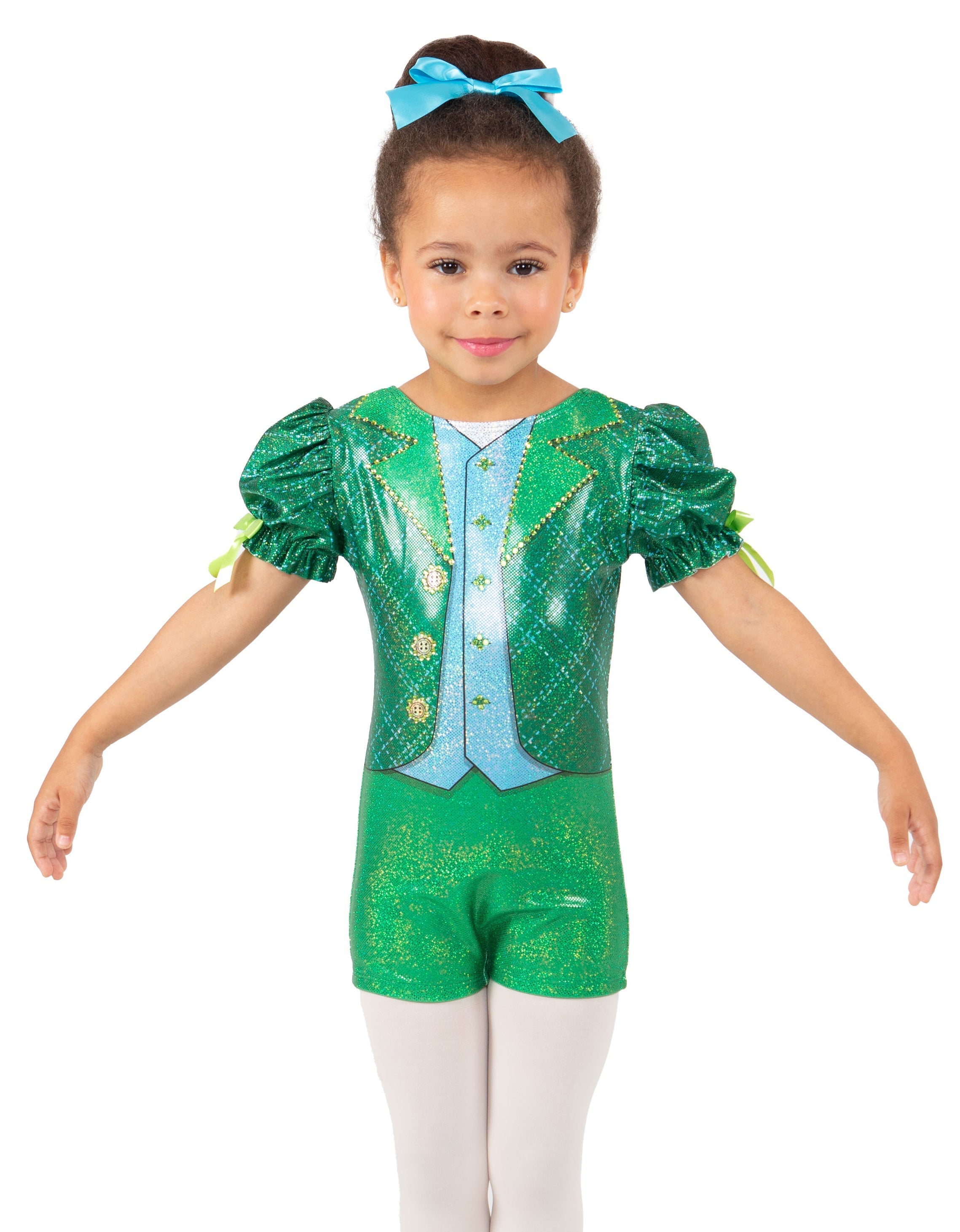 Emerald City Minis Puff Sleeve Biketard