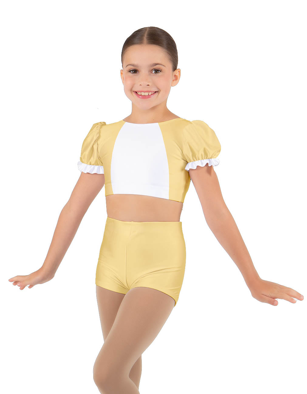 Little Rabbit Puff Sleeve Crop Top