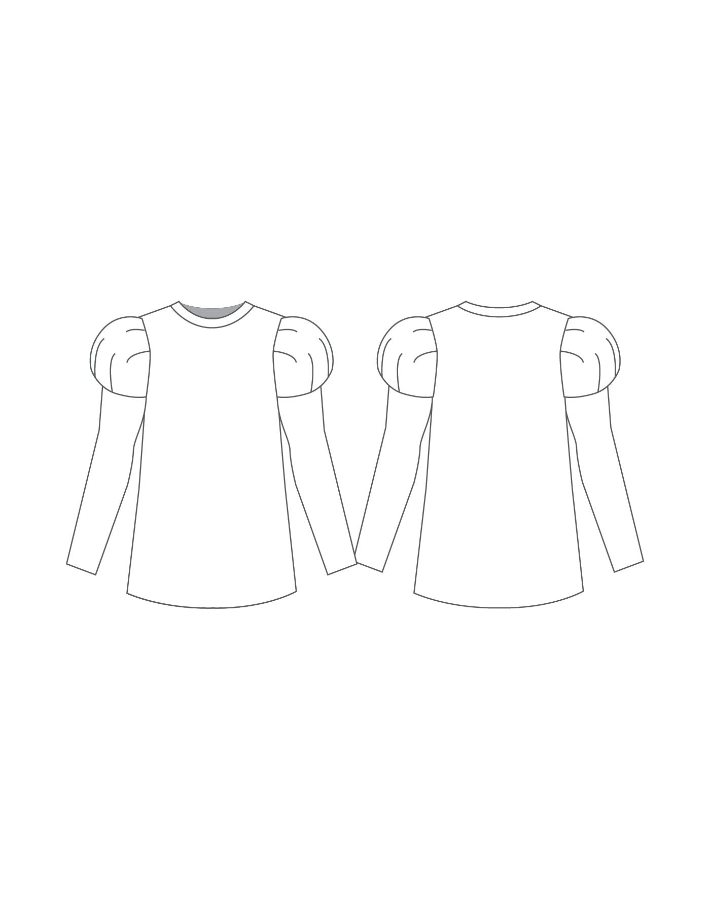 Custom Inked Long Puff Sleeve Shirt - Hologram