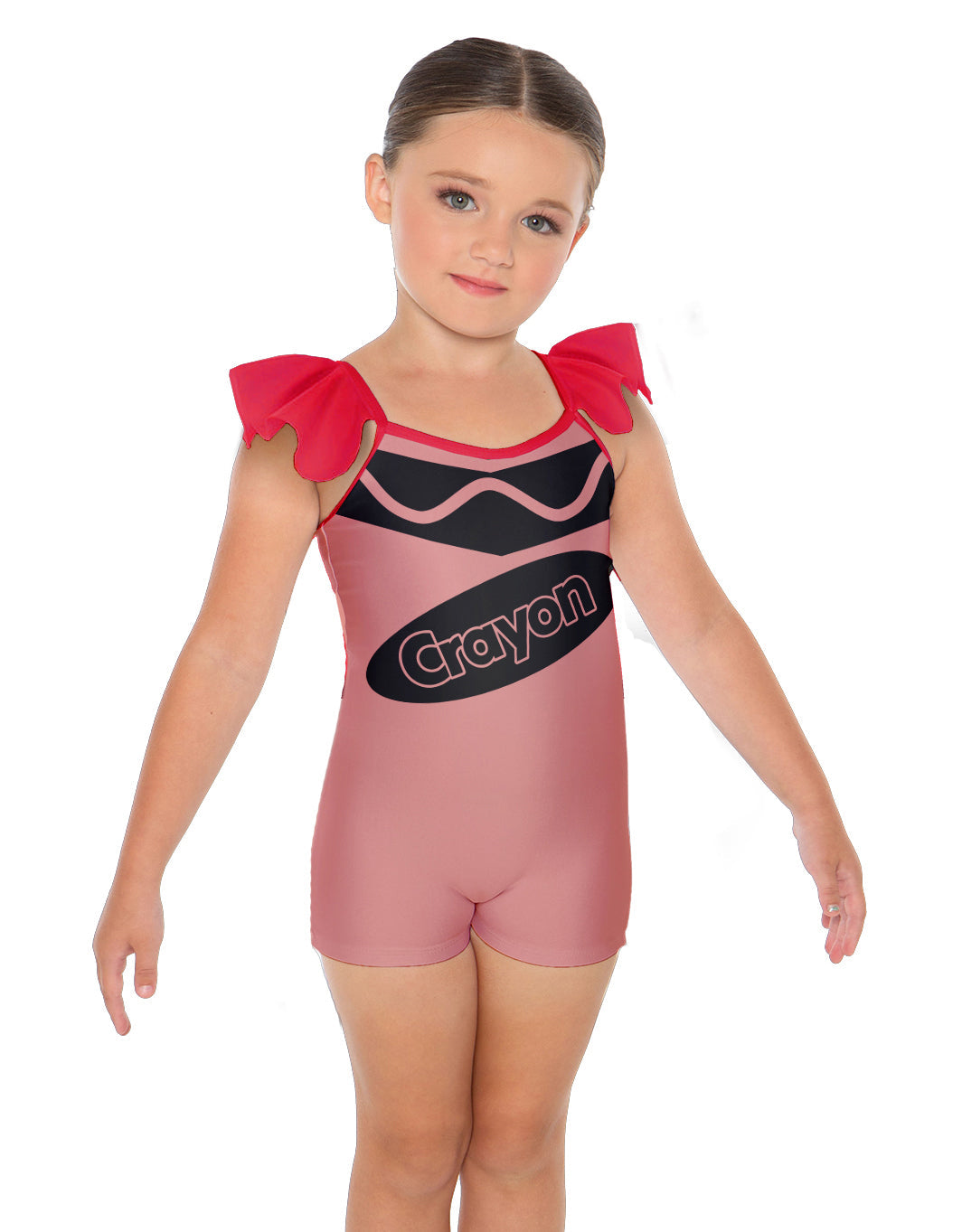 Crayons Camisole Flutter Sleeve Biketard