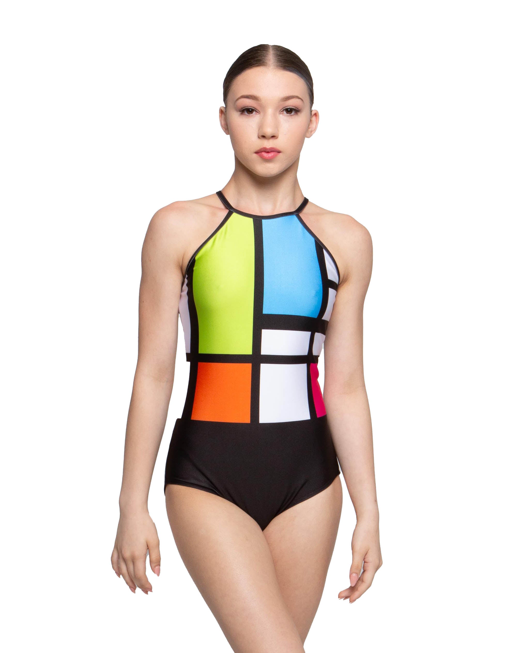 Body moderno con scollo all'americana