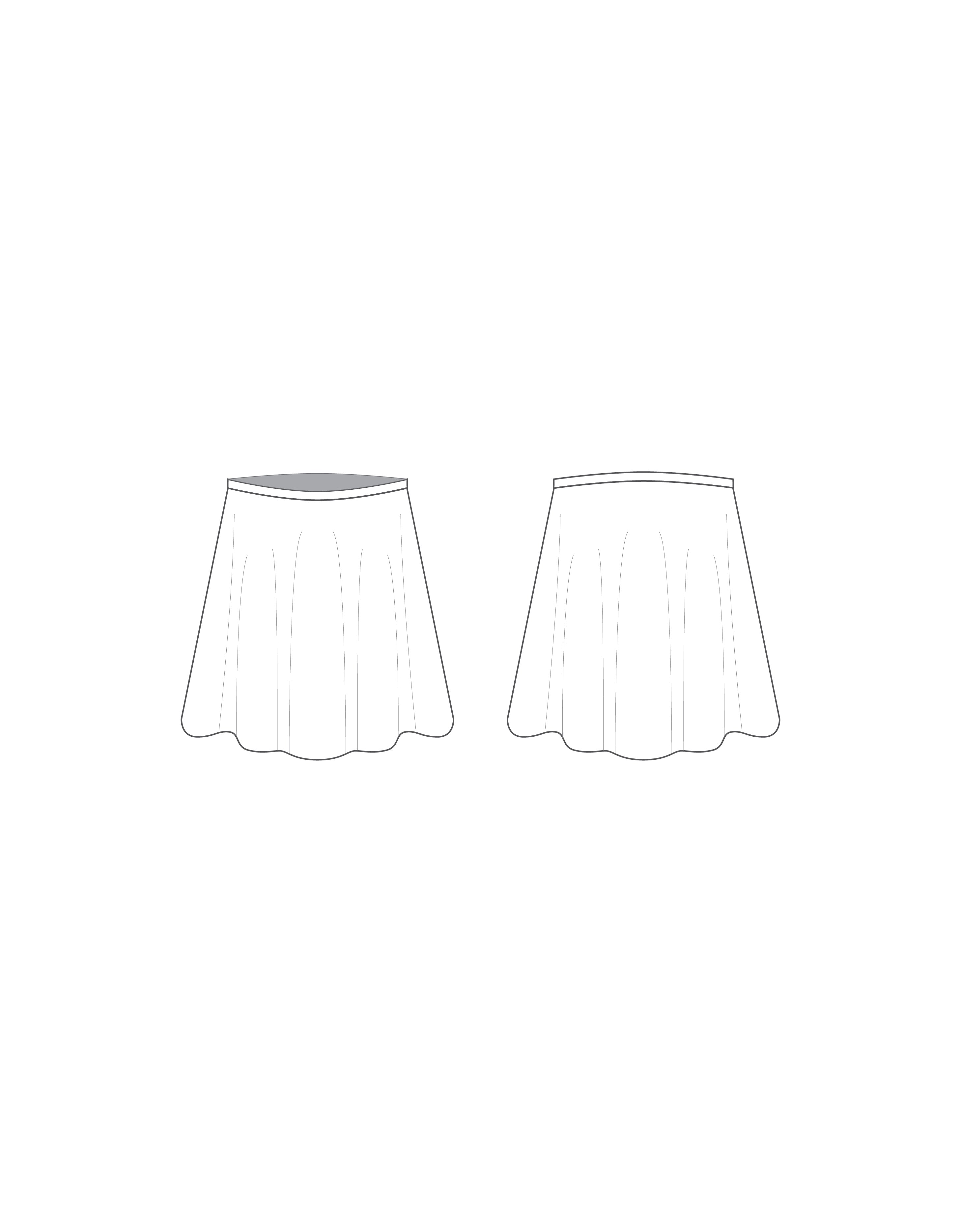 Custom Inked Chiffon Circle Skirt - Chiffon