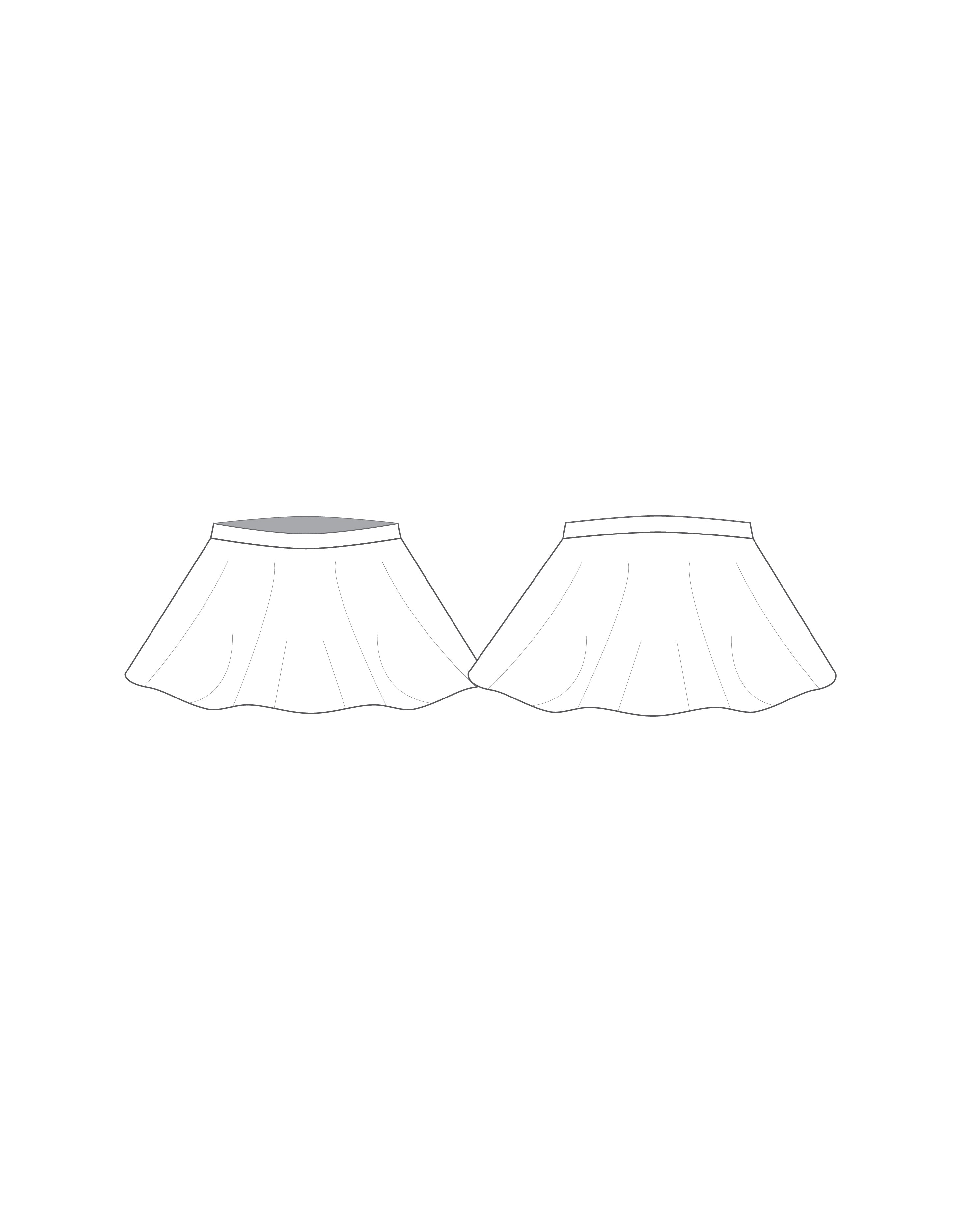 Custom Inked Top Skirt - Lycra