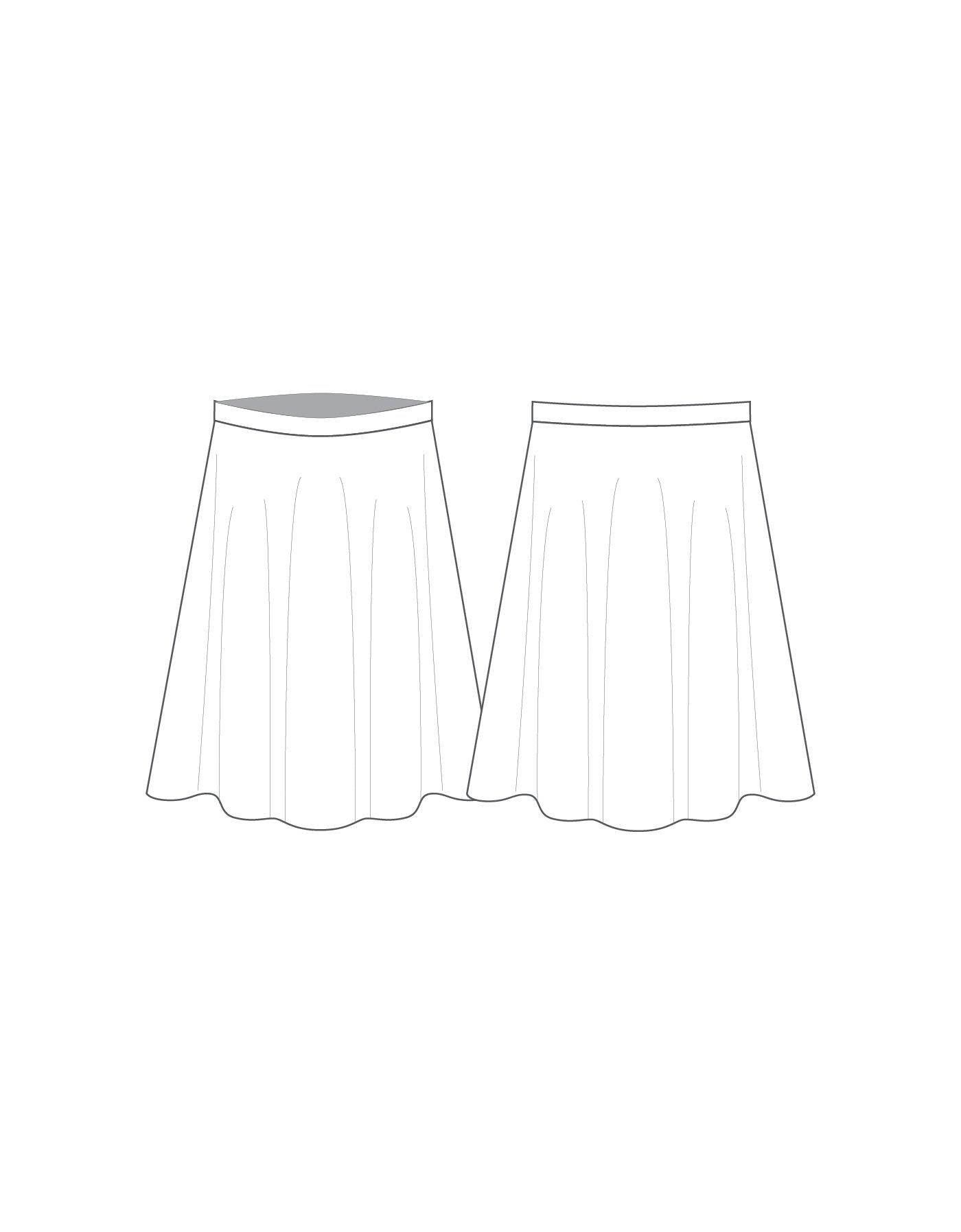 Custom Inked Character Skirt - Lycra