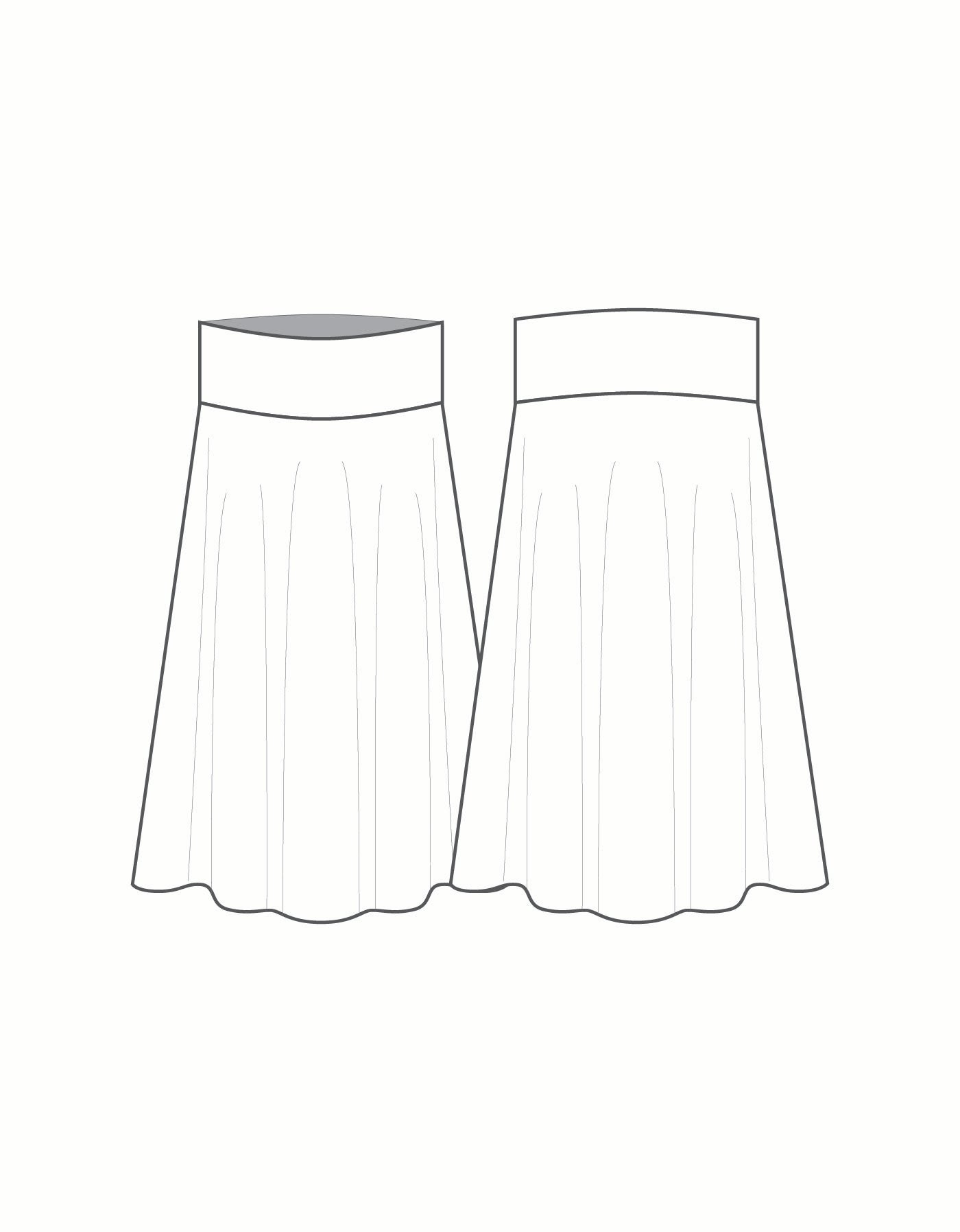 Custom Inked Character Skirt TuTu Waistband - Lycra