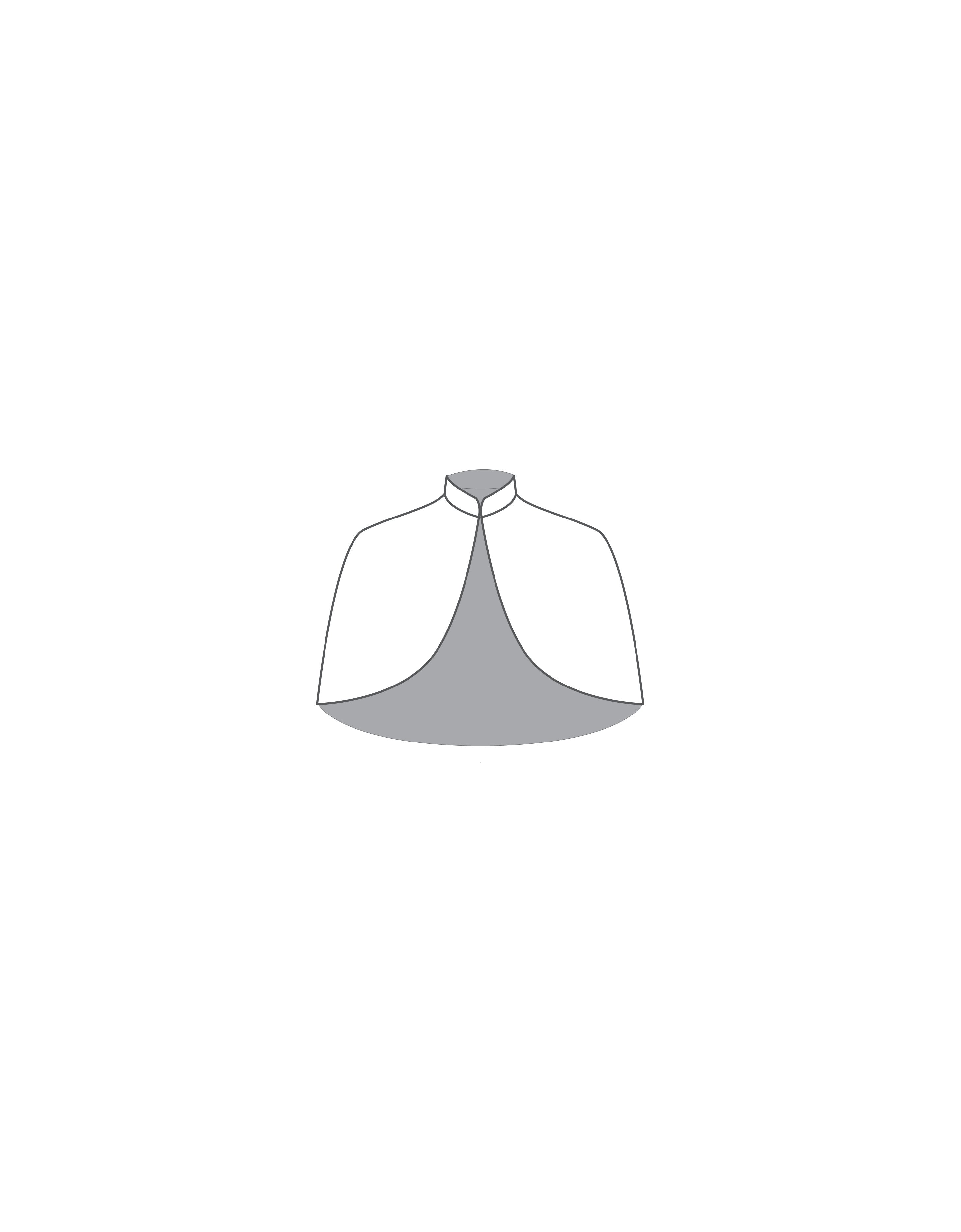 Custom Inked T Neck Cape - Short - Hologram