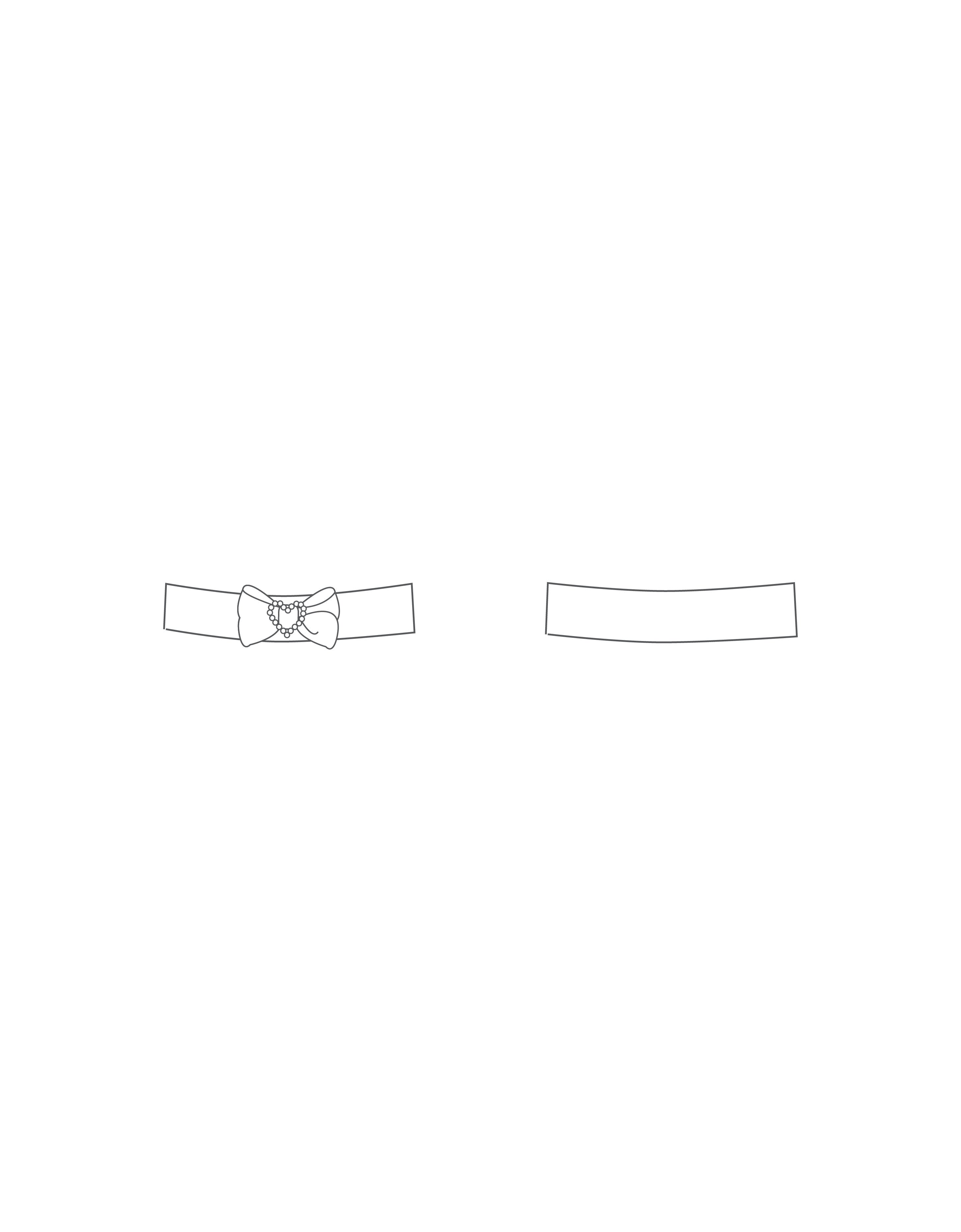 Custom Inked Bow Belt with Buckle - Lycra