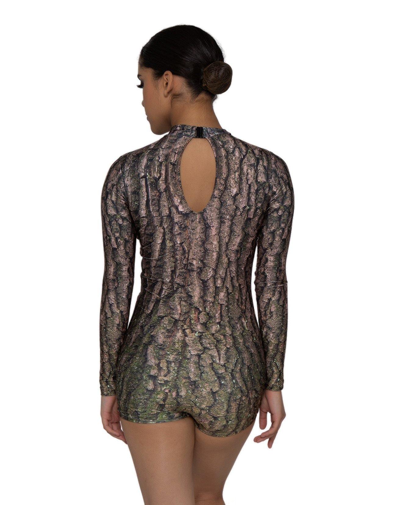 Tree of Life LS Tneck Keyhole Biketard - Hamilton Theatrical