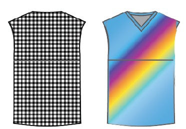 Custom Dorothy to Rainbow Convertible V Neck Tank Shirt
