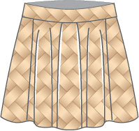 Custom Moana Production Skater Skirt with Waistband