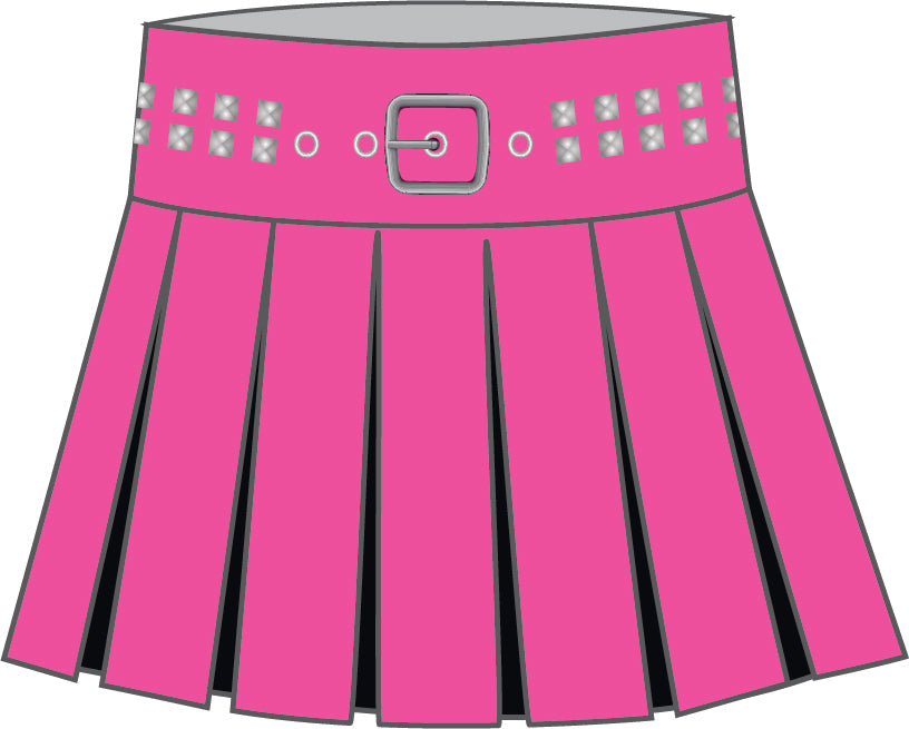 BlackPink Mini Pleated Skort
