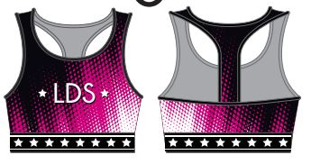 Lisa Dance Studio Racer Strap Crop
