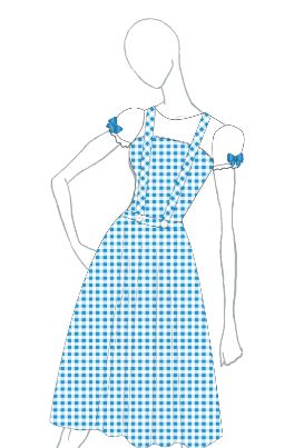 Gonna personalizzata con il personaggio di Dorothy