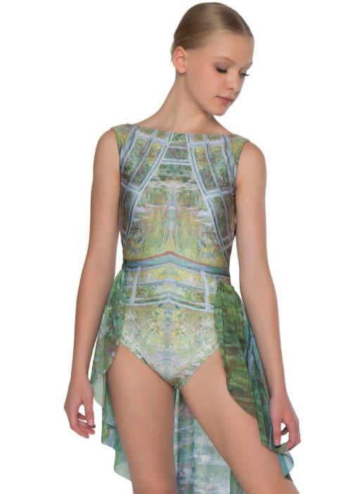 Body con canotta Water Lilies