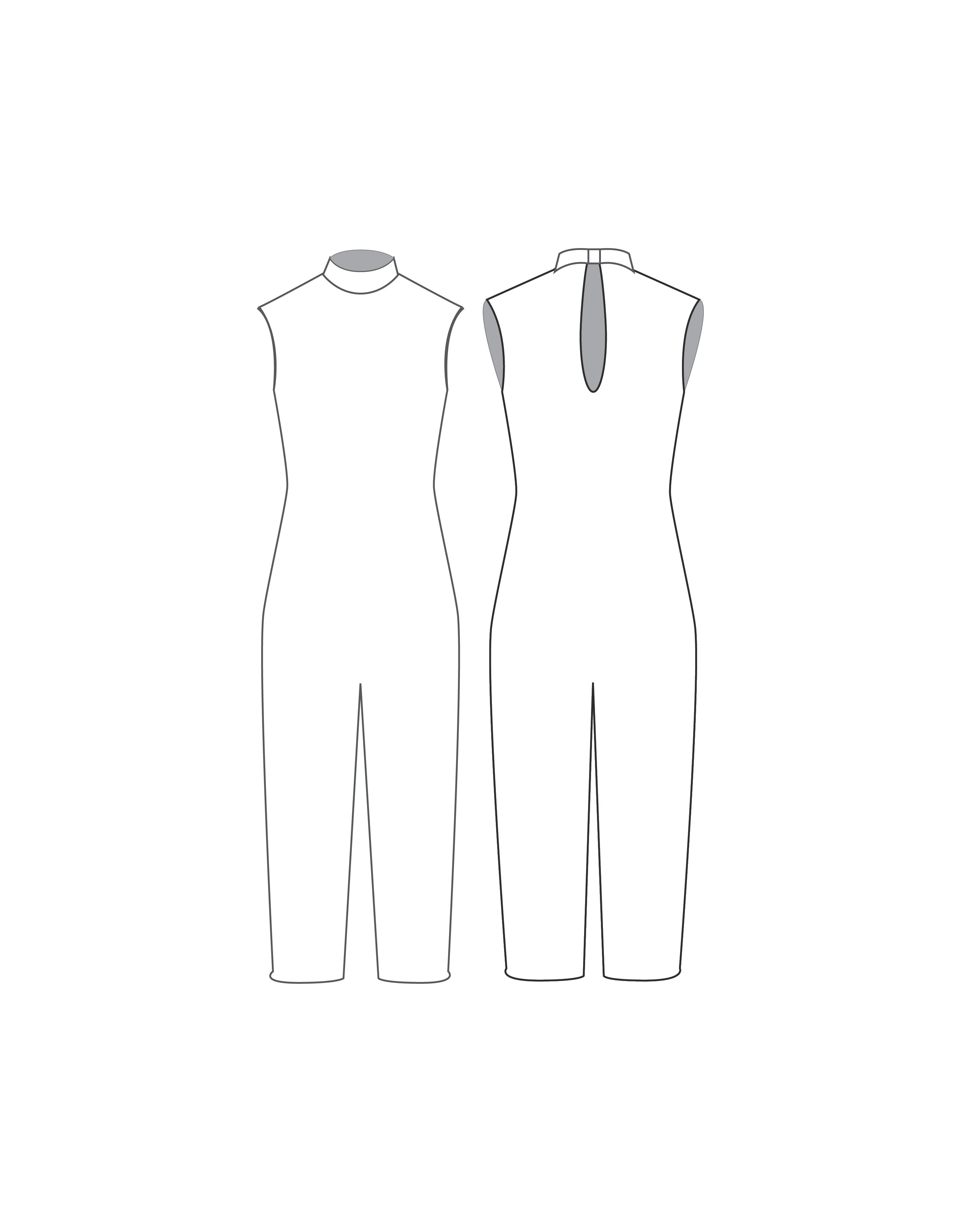 Custom Inked Sleeveless Keyhole Back Capri - Lycra