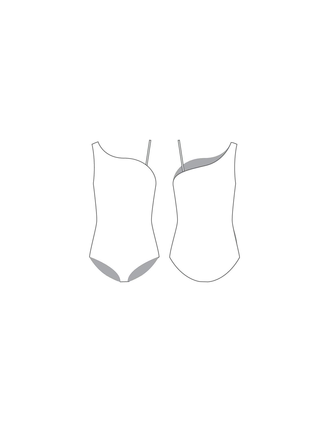 Custom Inked One Shoulder Leotard - Lycra