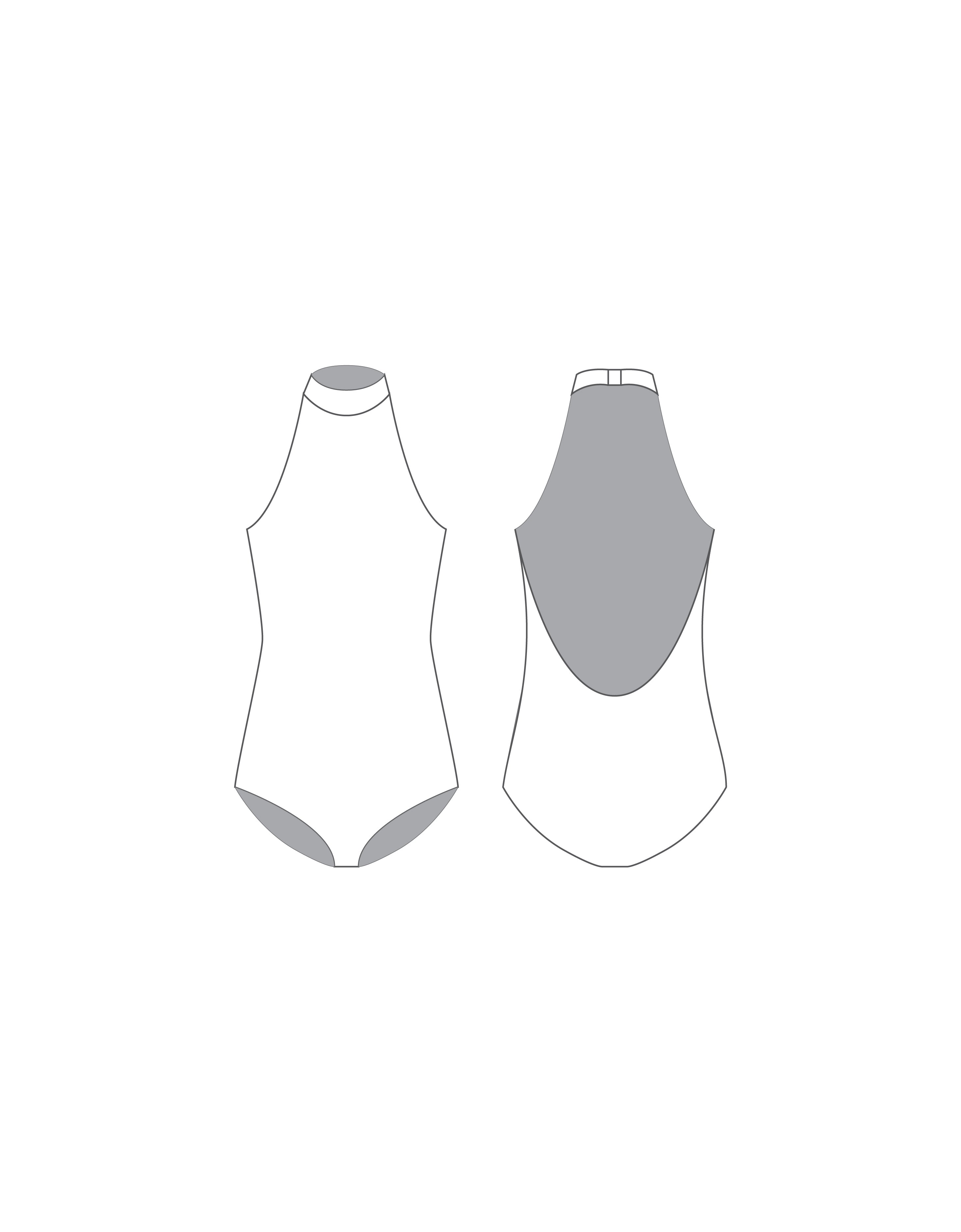 Custom Inked Halter Leotard Low Back - Lycra