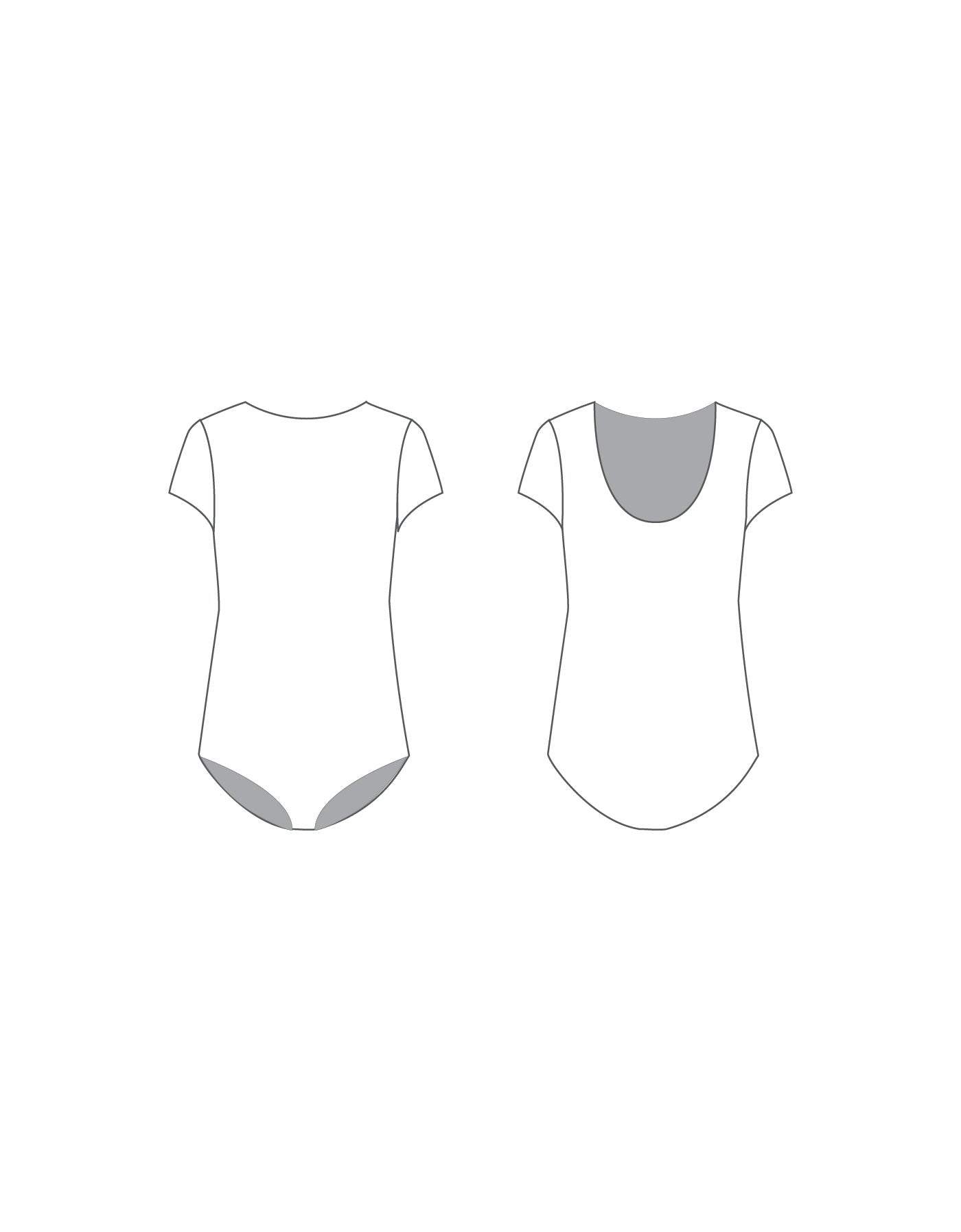 Custom Inked Cap Sleeve Leotard - Lycra