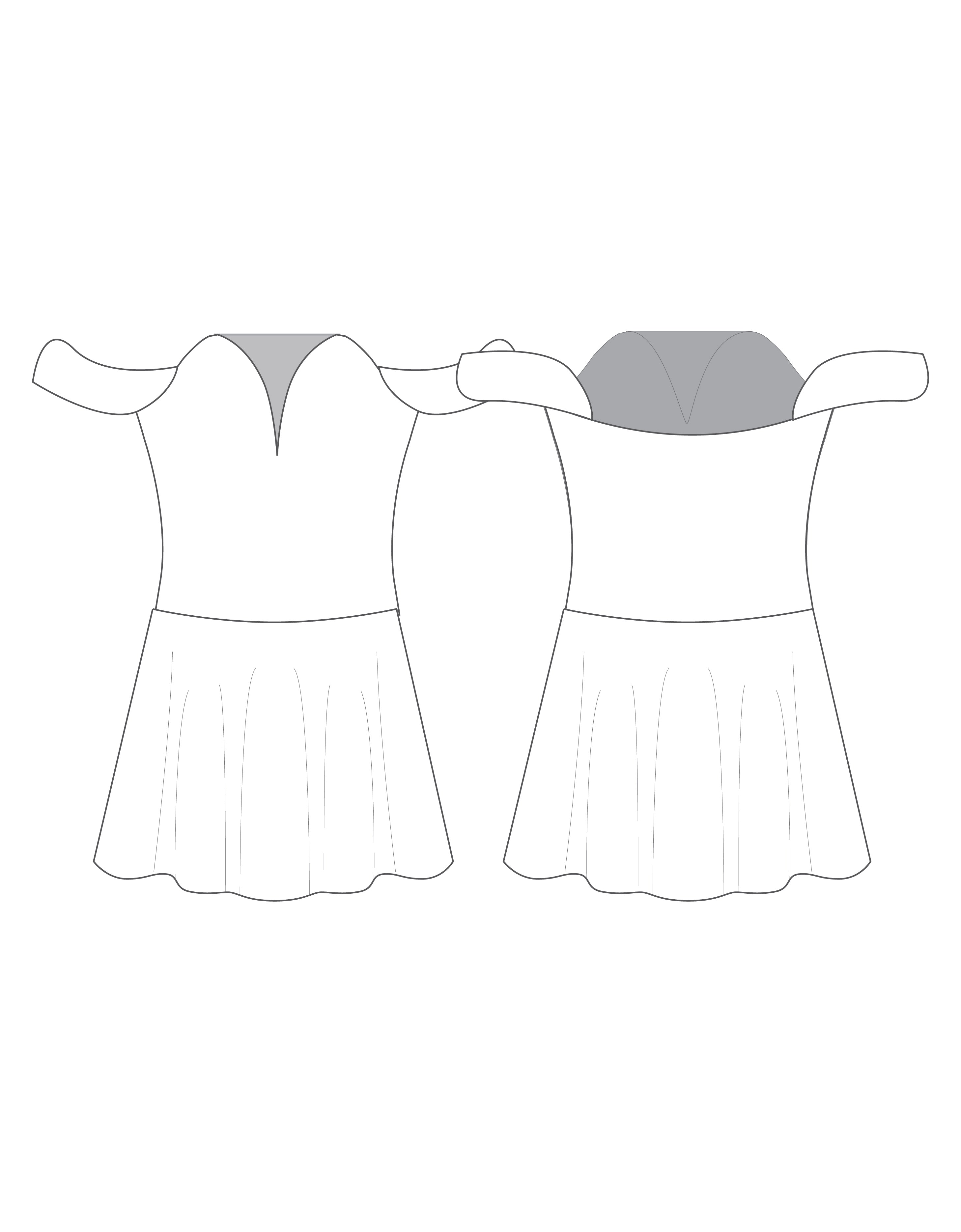 Custom Inked Vneck Bodice with Sleeves Dress - Velvet