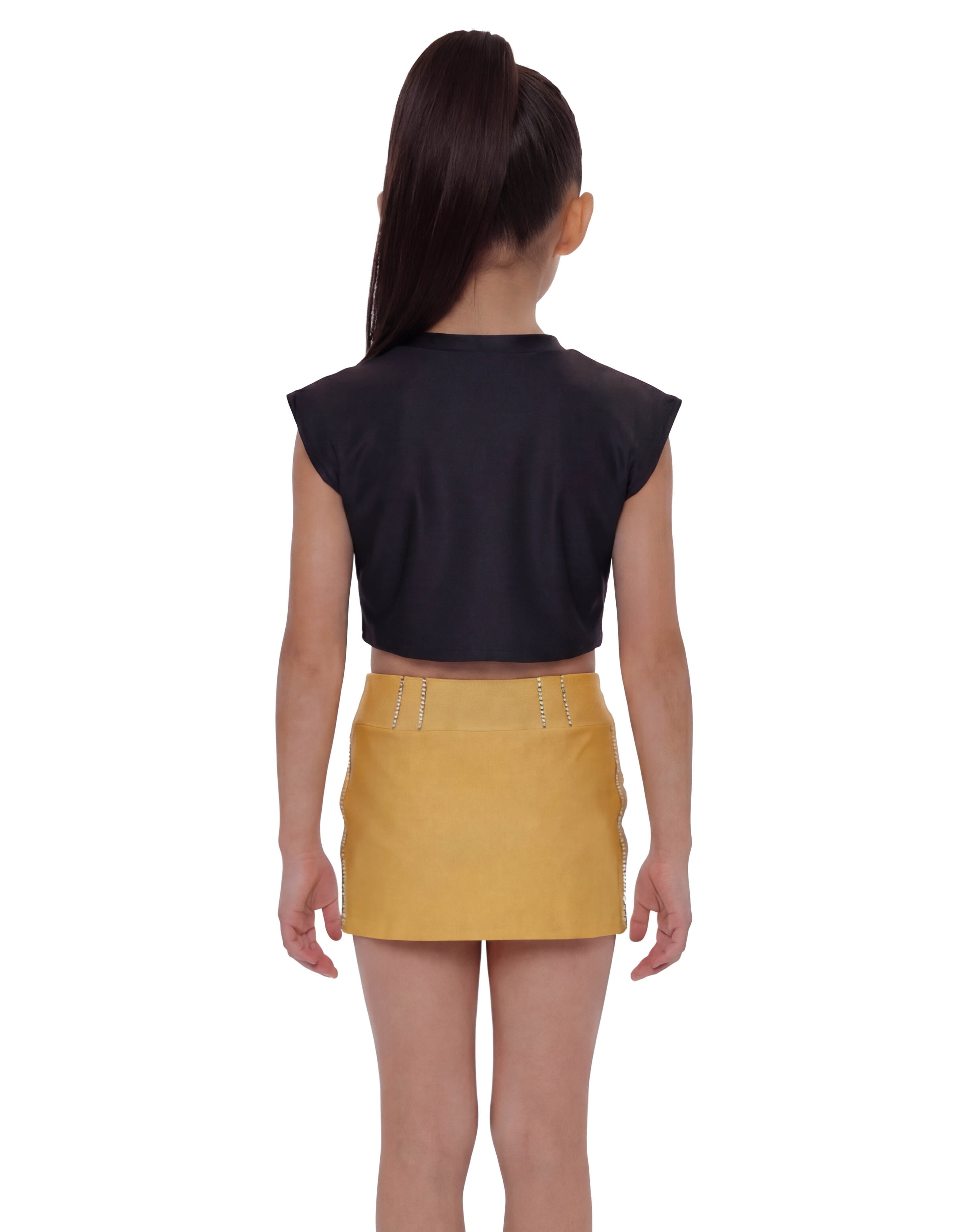 Demon Huntress Panel Skort with Waistband and Panty