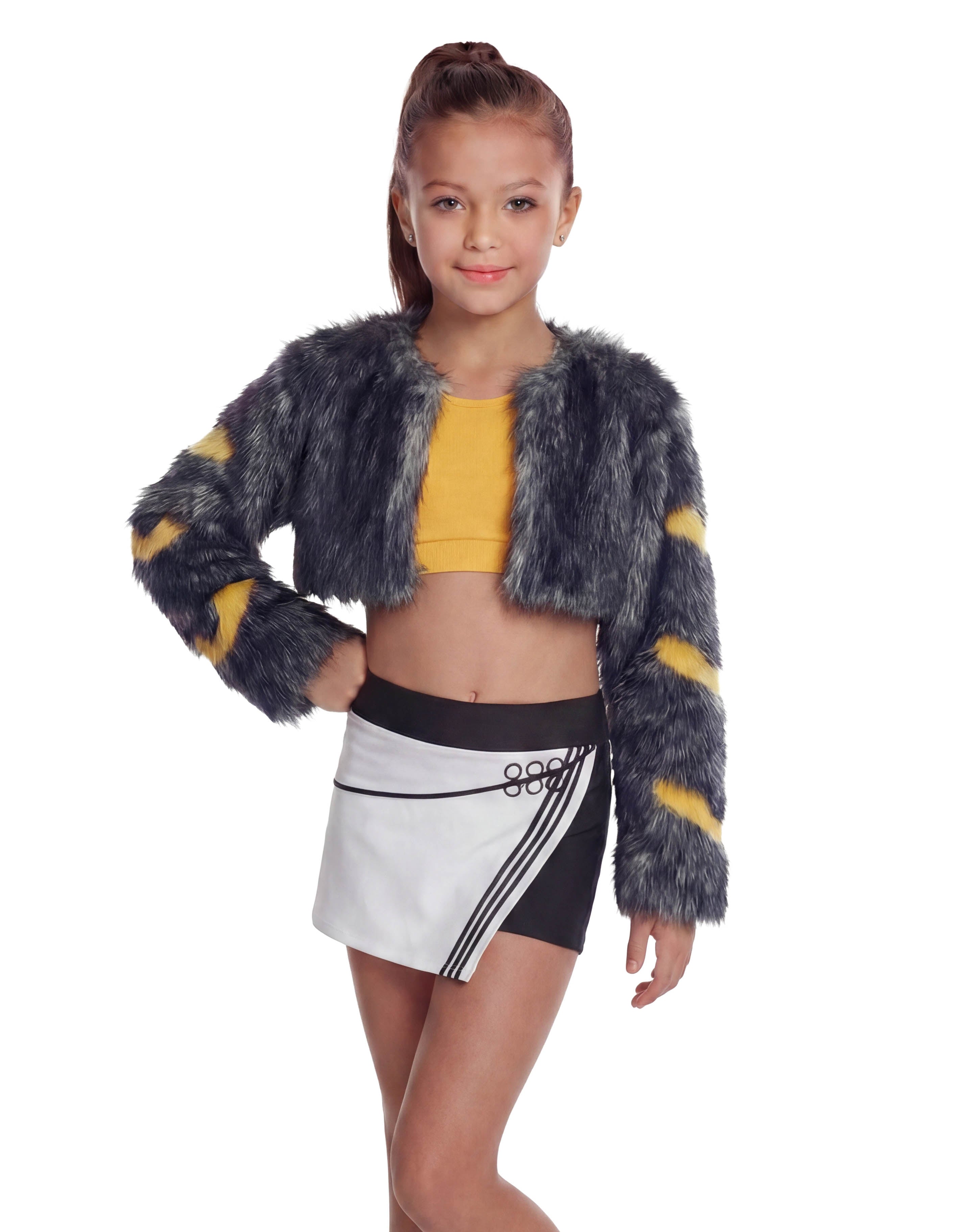 Demon Crows LS Fur Shrug