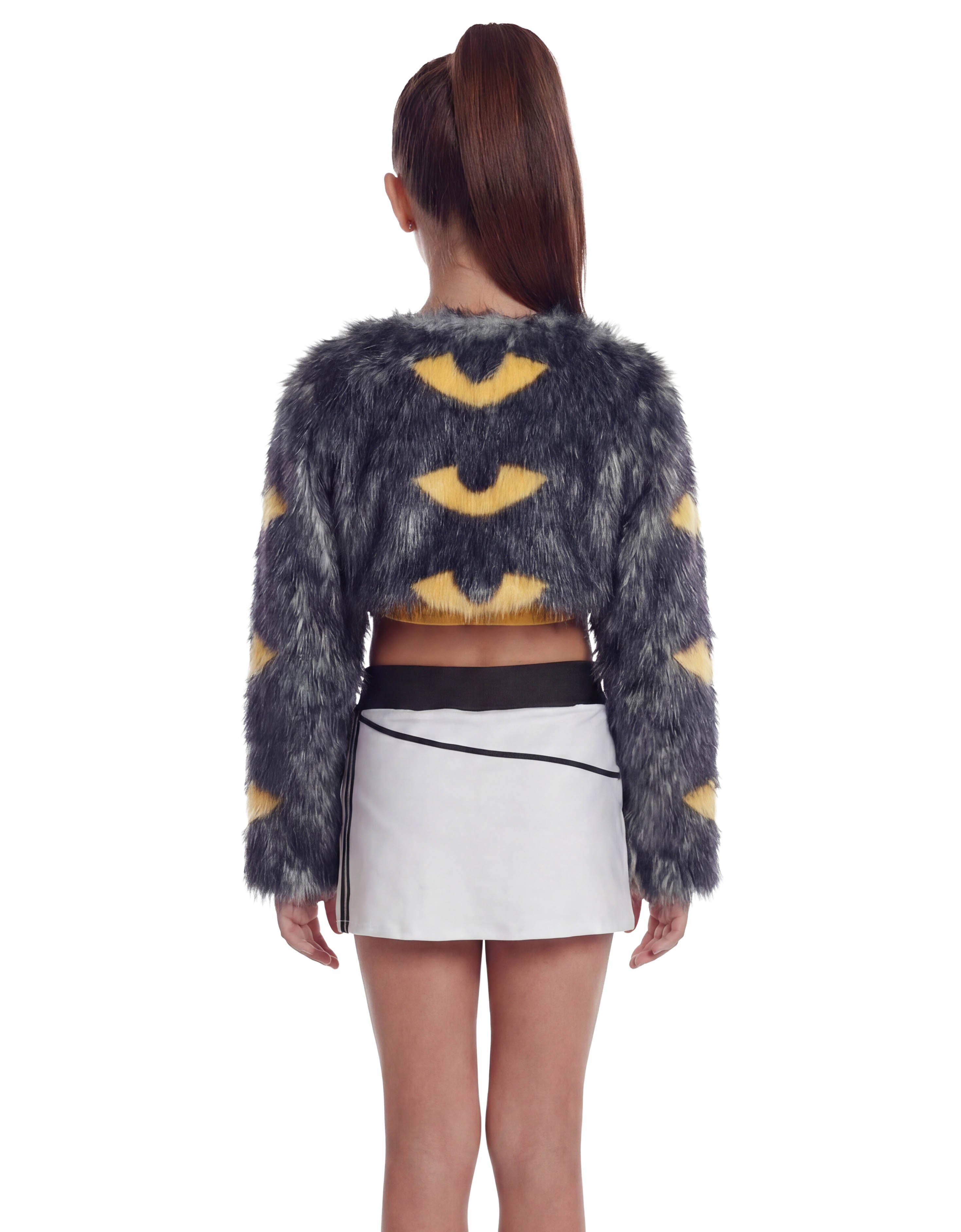 Demon Crows LS Fur Shrug