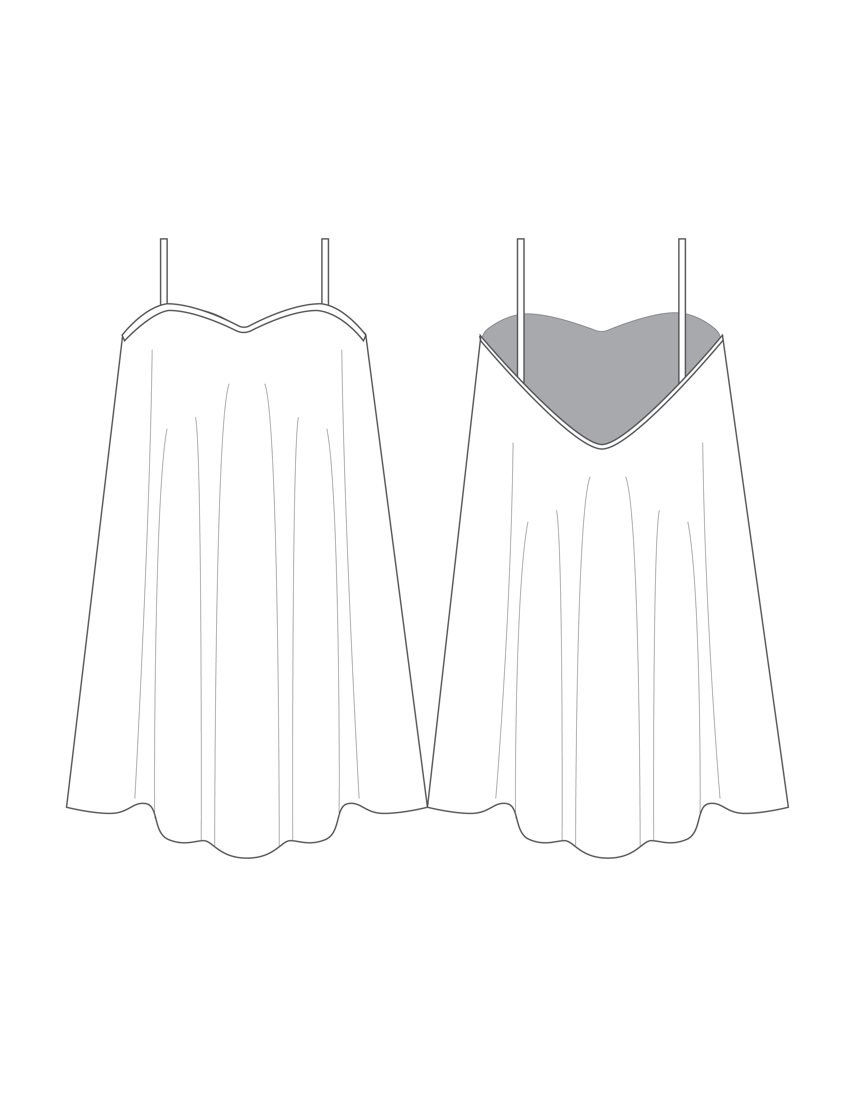 Custom Inked Short Polychiffon Dress - Lycra & Chiffon