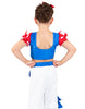Toad Vest Puff Sleeve Crop Top