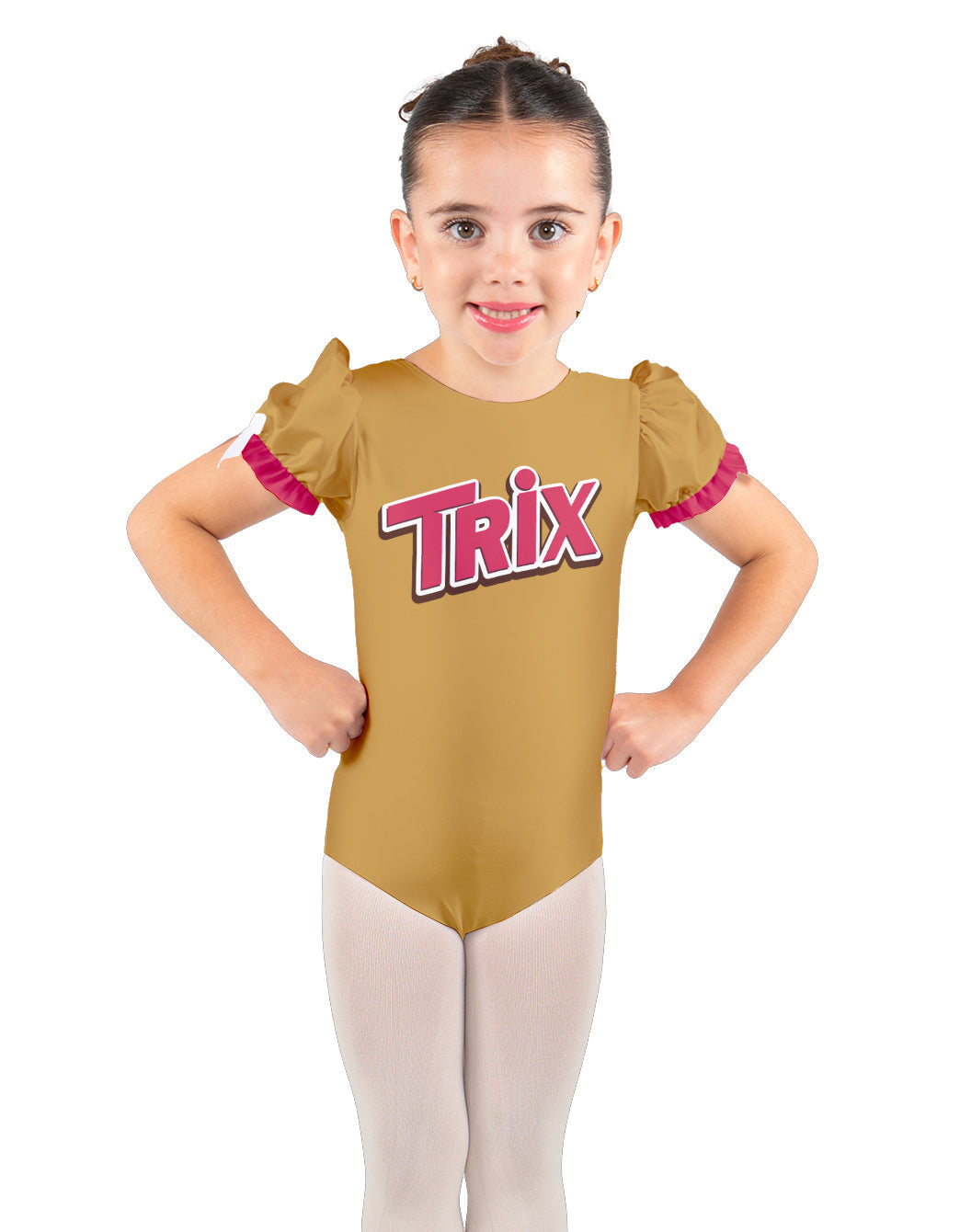 Trix Chocolate Puff Sleeve Leotard
