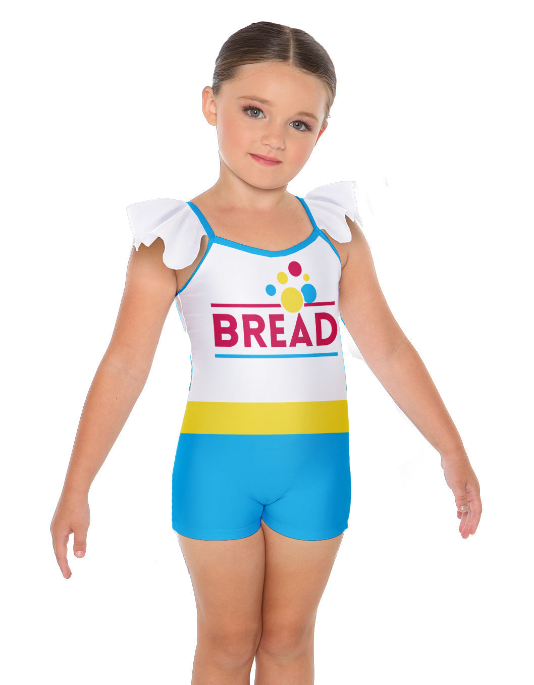 Wonda Bread Camisole Flutter Sleeve Biketard