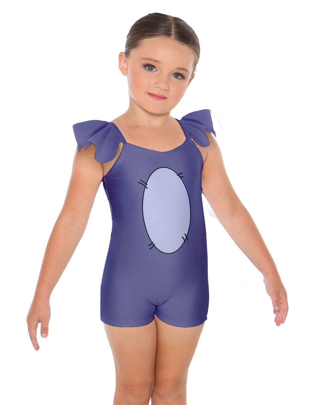 Little Donkey Camisole Flutter Sleeve Biketard