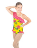 Tropicoco One Shoulder w Ruffle w Leg Flutter Leotard
