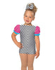 Banana Split Puff Sleeve Biketard