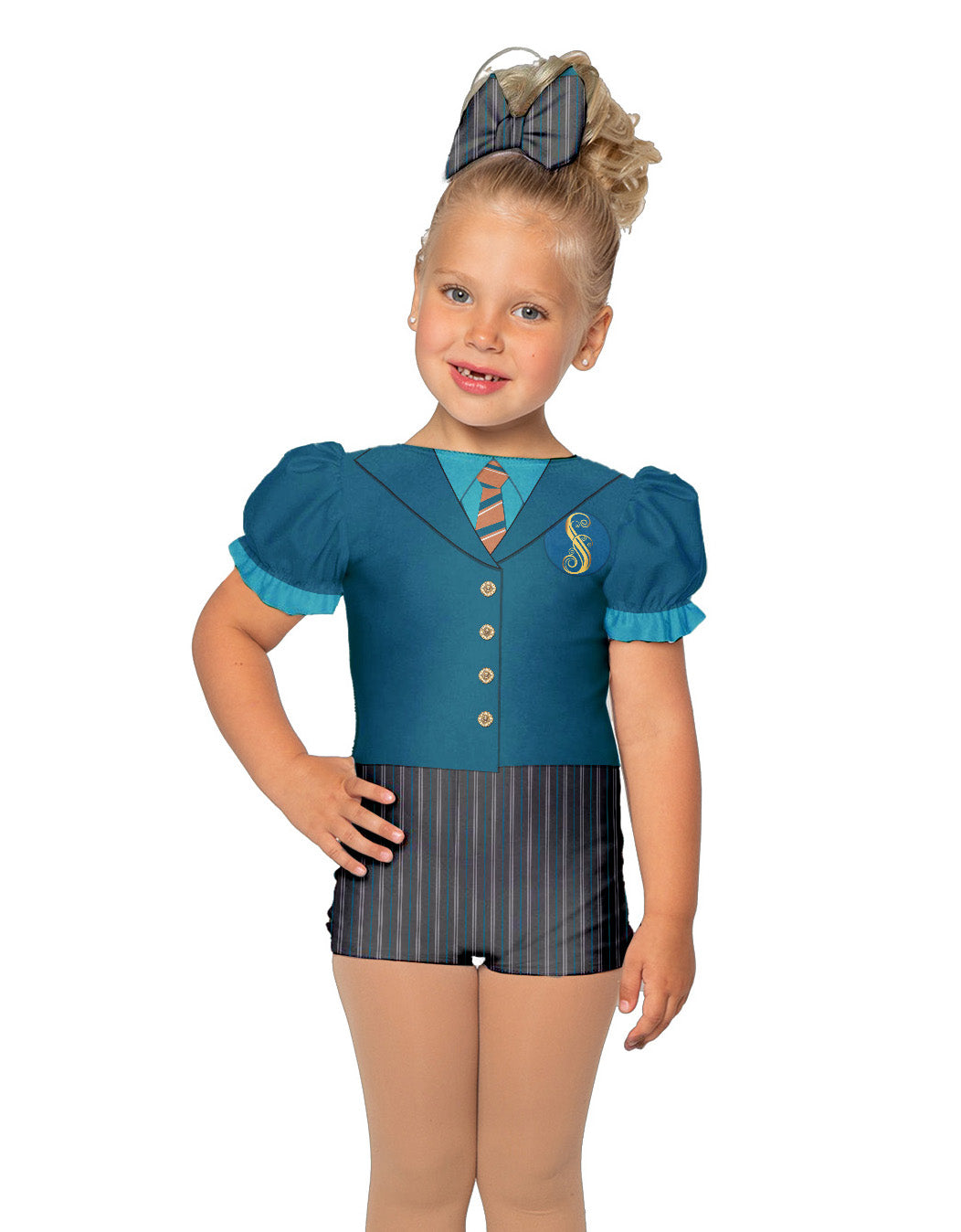 Wizards University Puff Sleeve Biketard