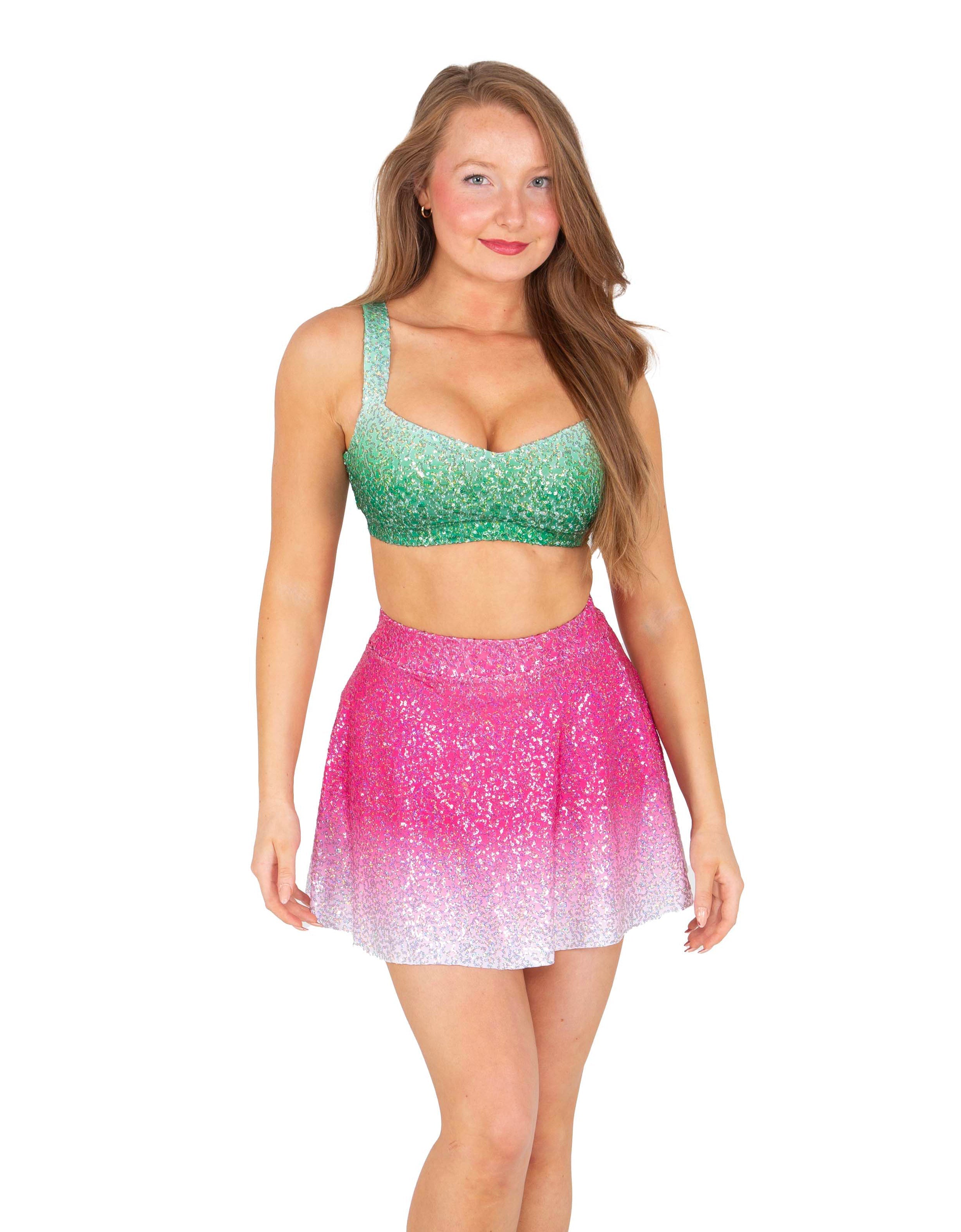 Divas Swift Sweetheart Crop Top with Strap