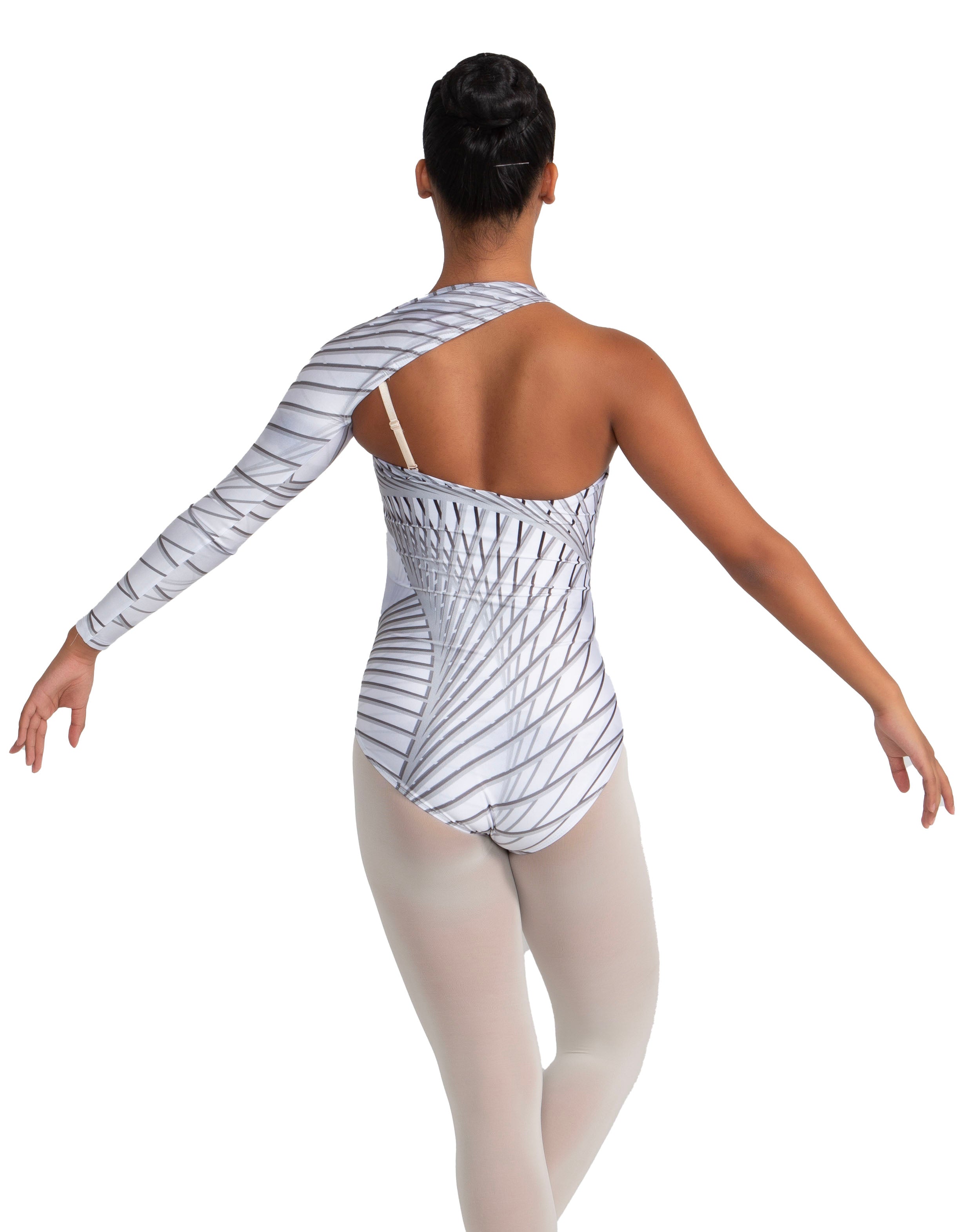 Fractal One Sleeve Leotard