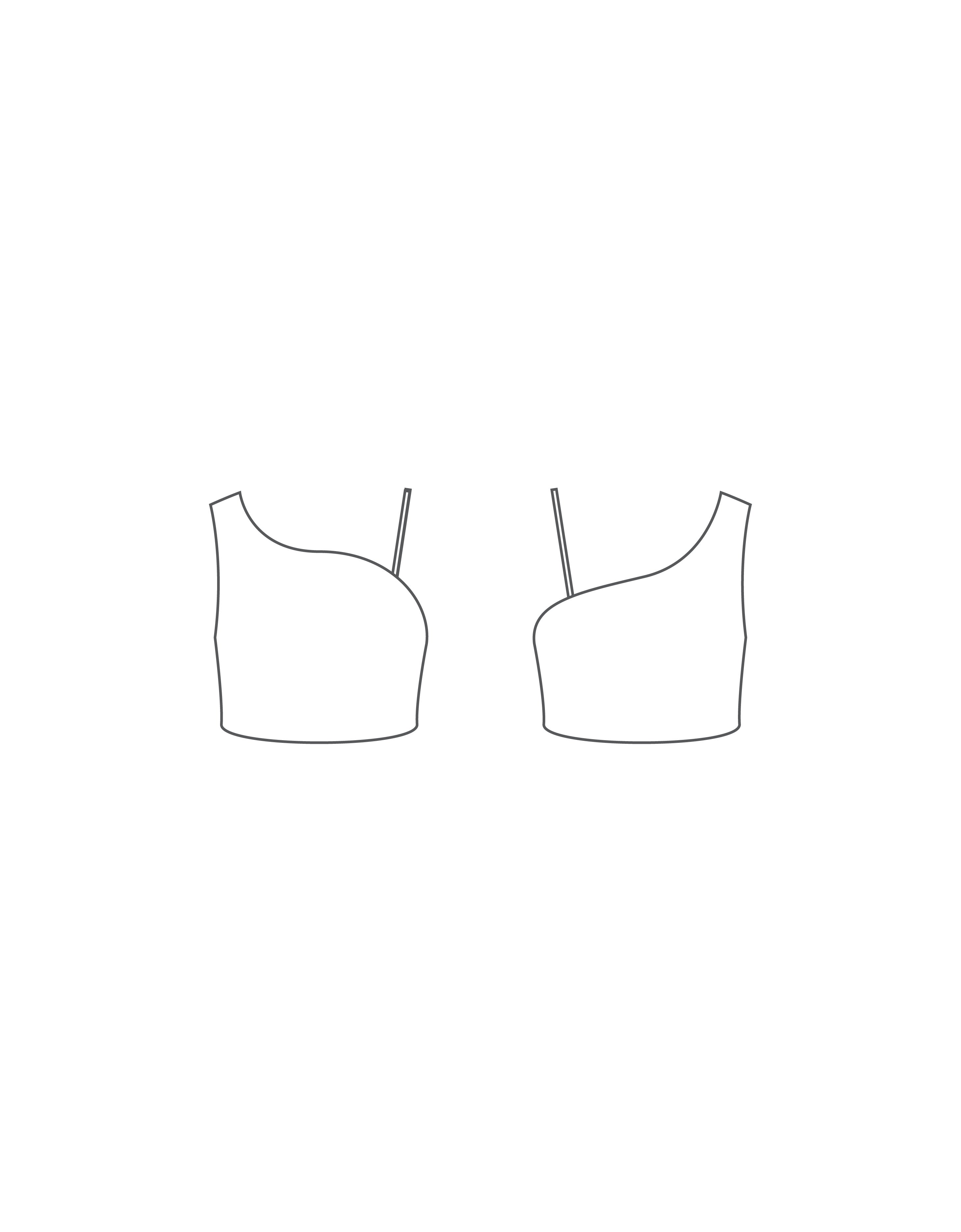 Custom Inked One Shoulder Crop Top - Lycra