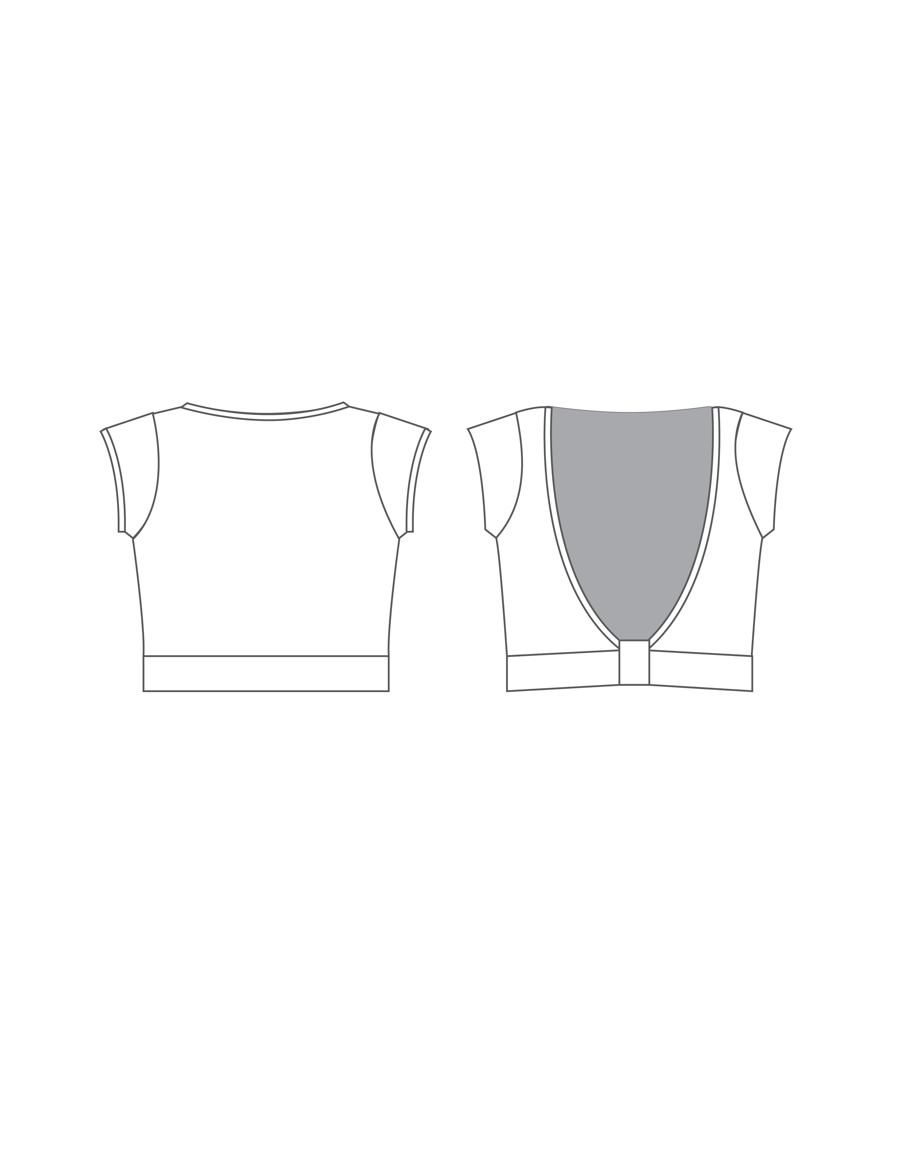 Custom Inked Bow Back Crop Top - Lycra