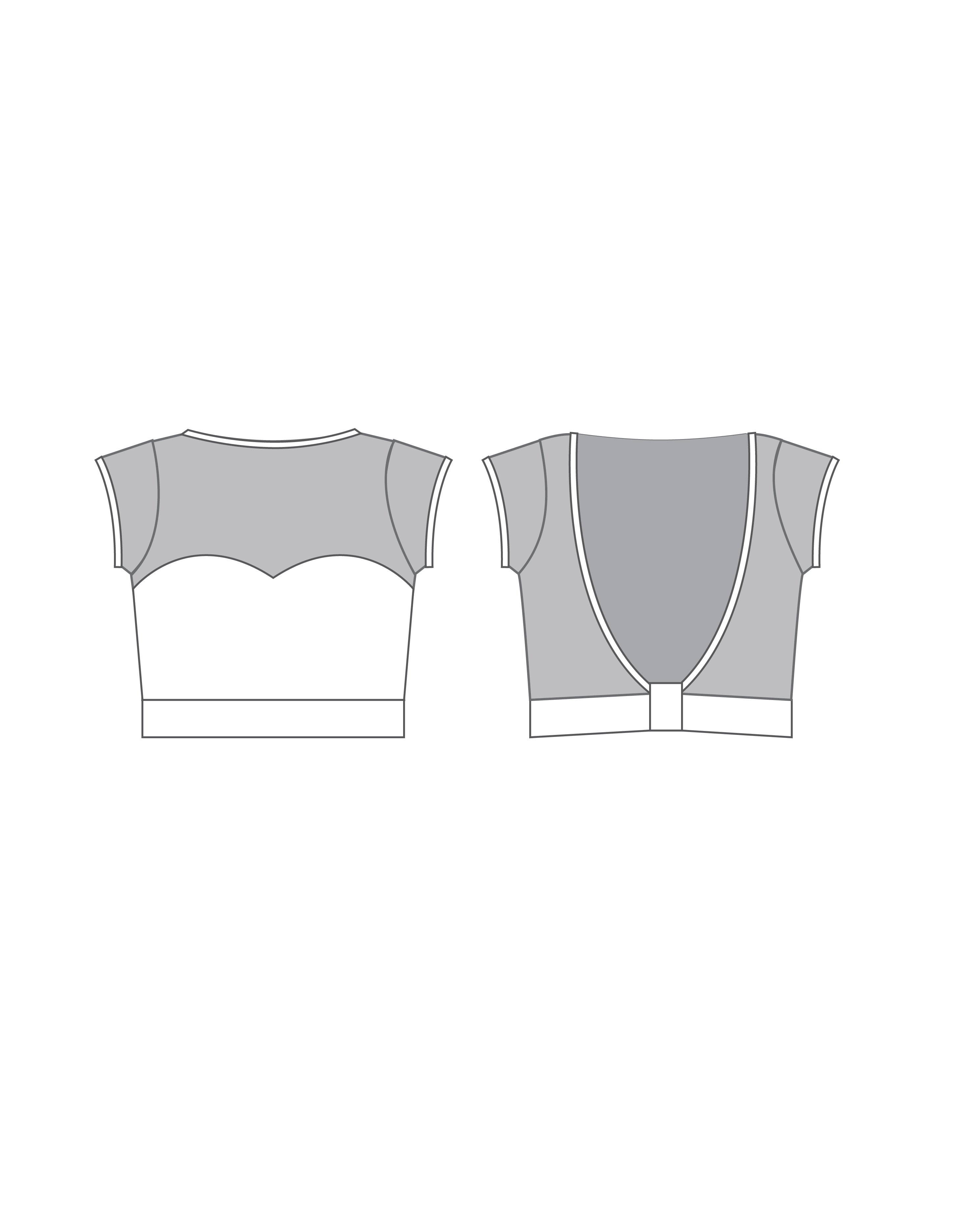 Custom Inked Mesh Bow Back Crop Top - Hologram & Mesh