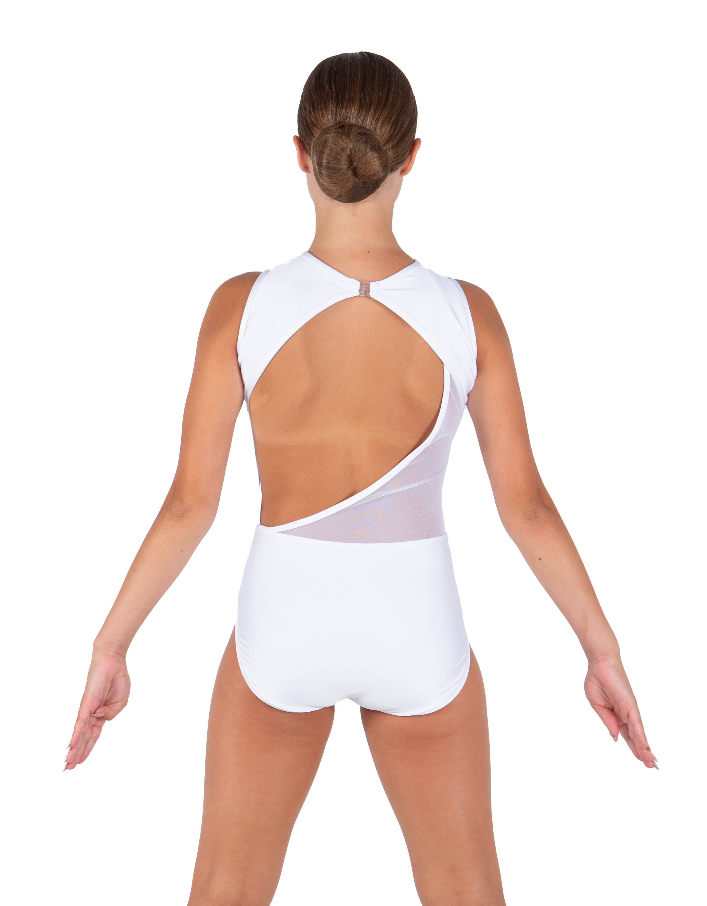 Solid Lycra Embrace Sleeveless Leotard