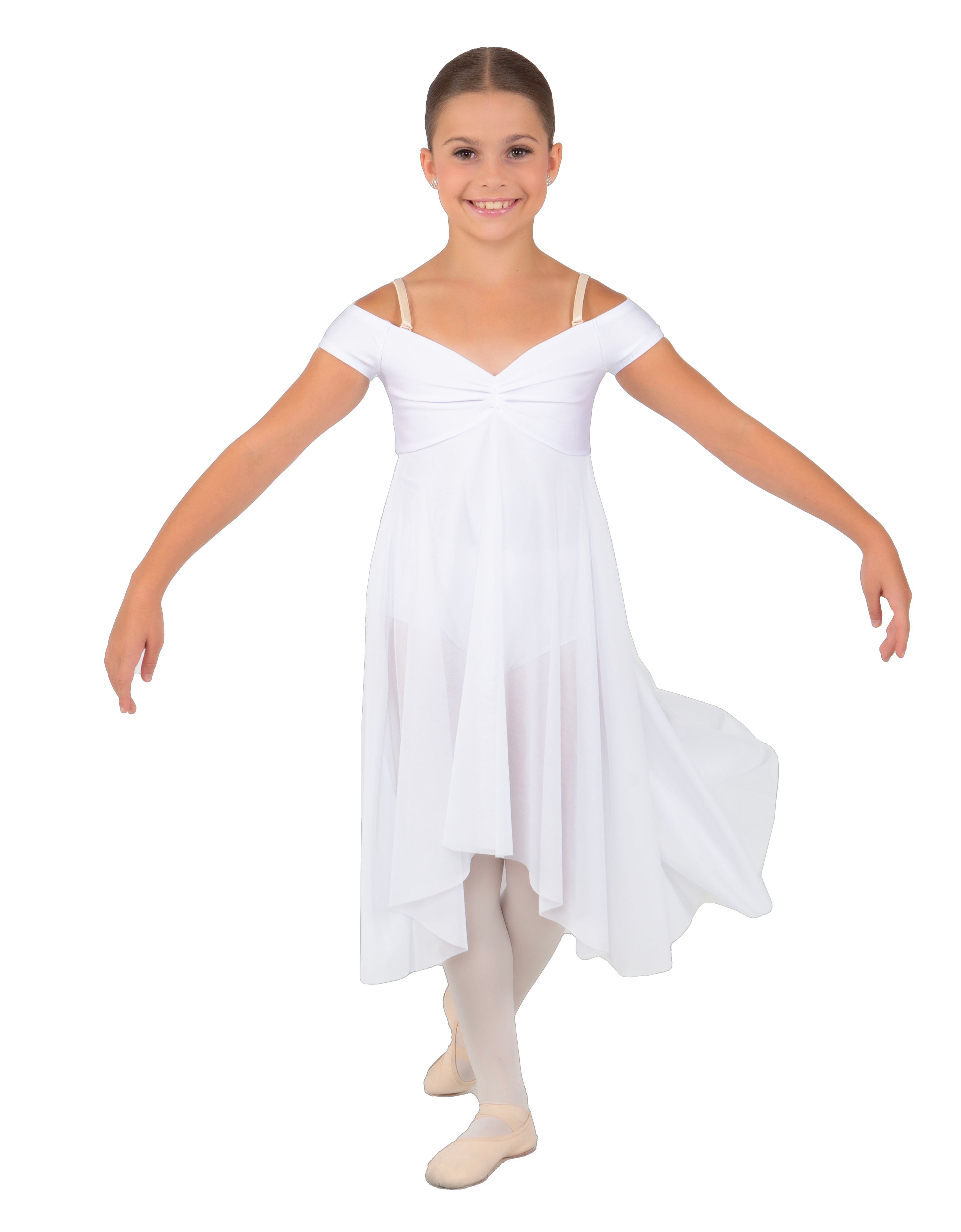 Solid Sequin Lace and Chiffon Propriety Dress