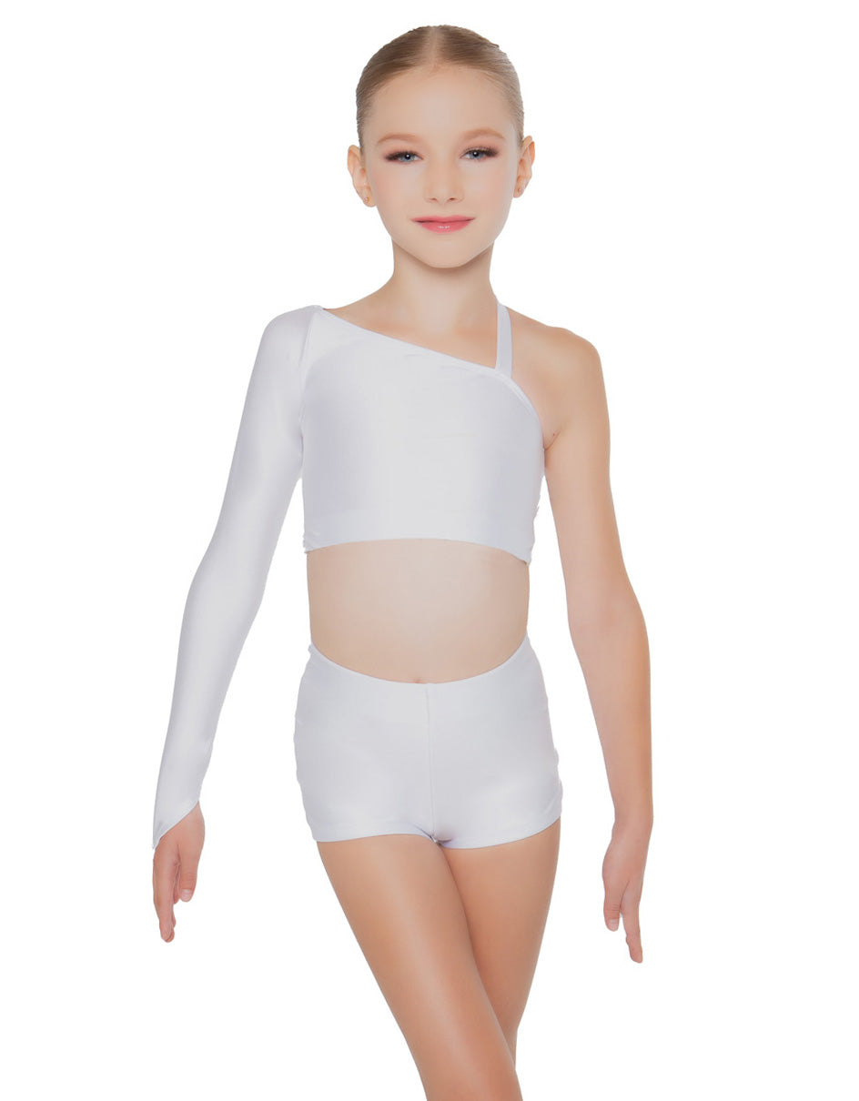 Solid Lycra Sparks Fly Crop Top