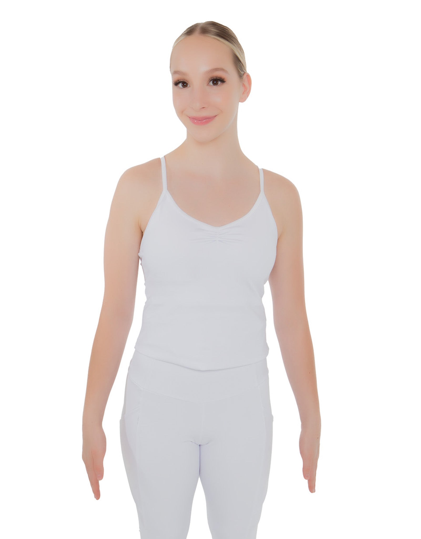 Canotta con spalline Racer in Lycra Solid