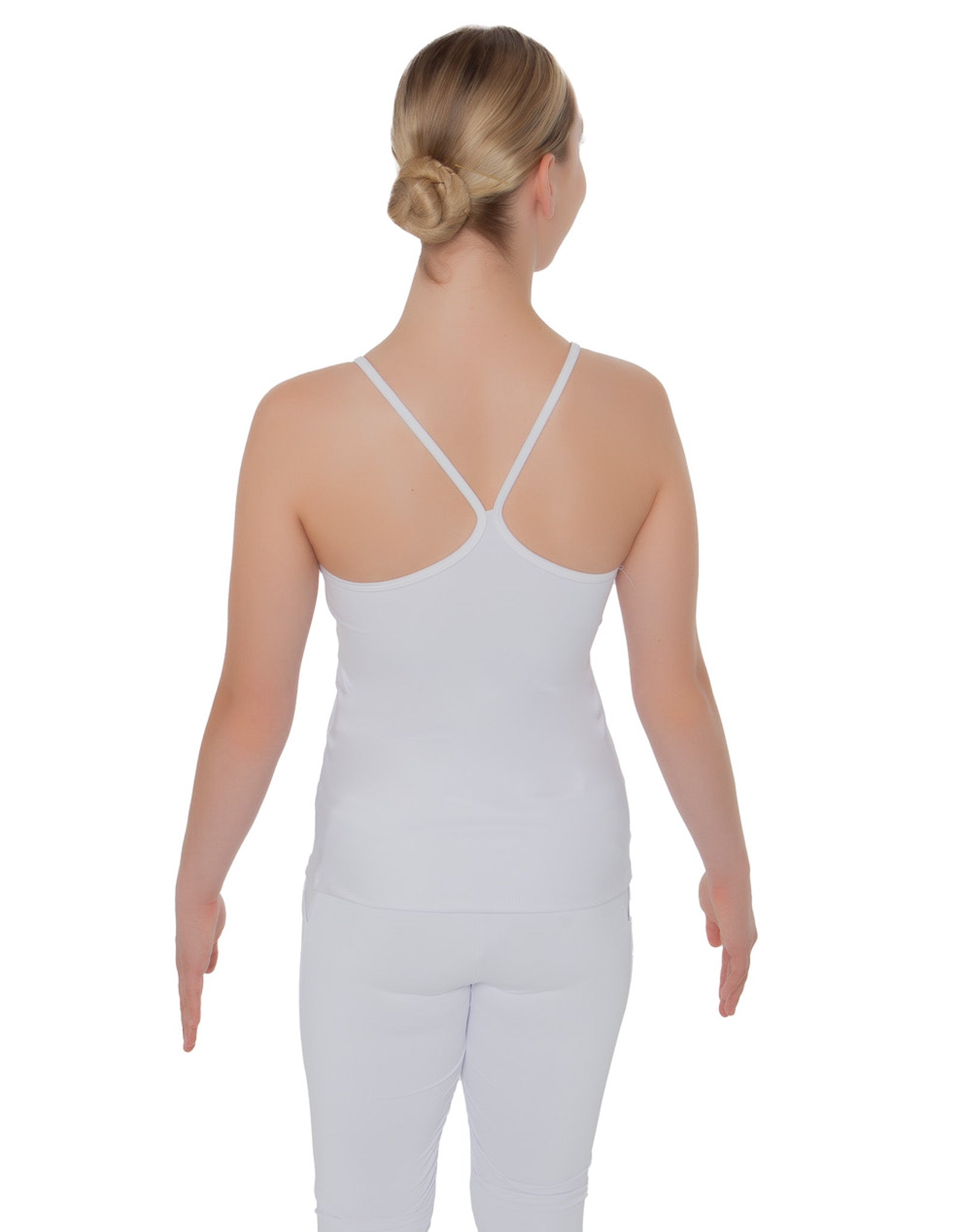 Canotta con spalline Racer in Lycra Solid