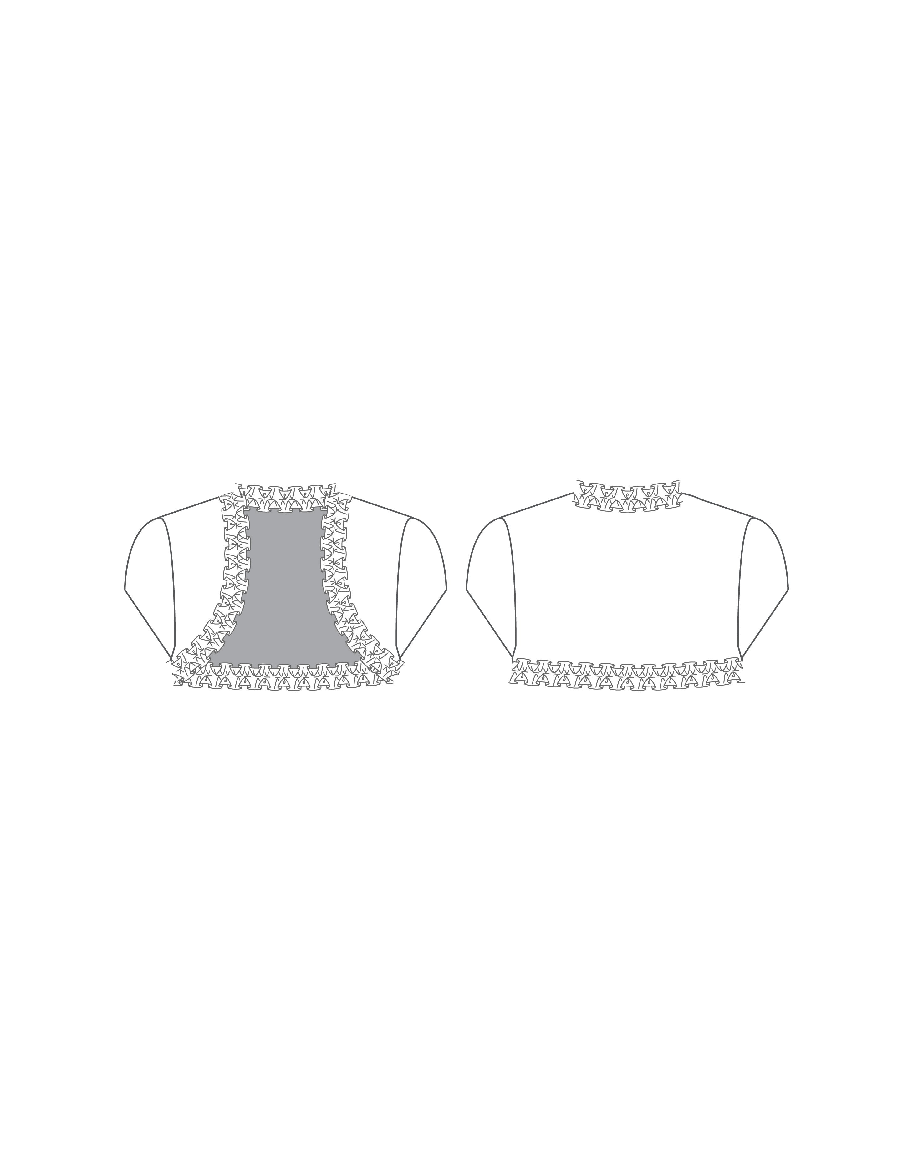 Custom Inked Sassy Shrug with Trim - Hologram